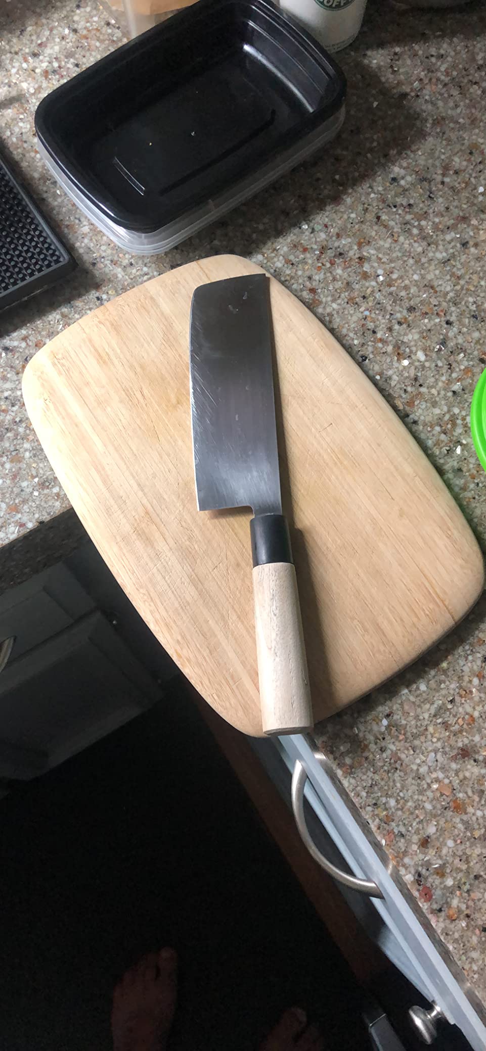 JapanBargain, Deba Knife Made in Japan, 6.25 Inch High Carbon Stainless Steel Fish Butchering Knife, Single Bevel Blade with Wooden Handle, Japanese Chef Knife for Seafood, Seki City Cutlery customer photo 1