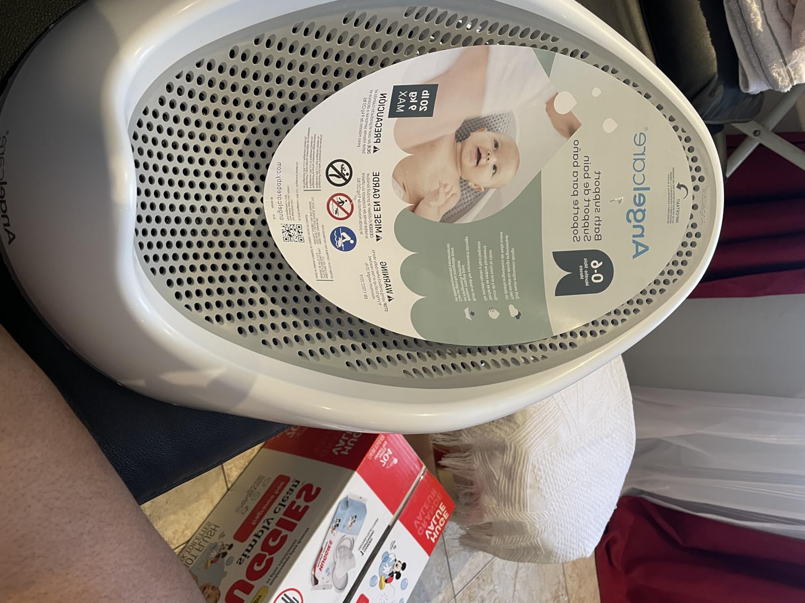 Angelcare Baby Bath Support (Gray) | Ideal for Babies Less Than 6 Months Old customer photo 2