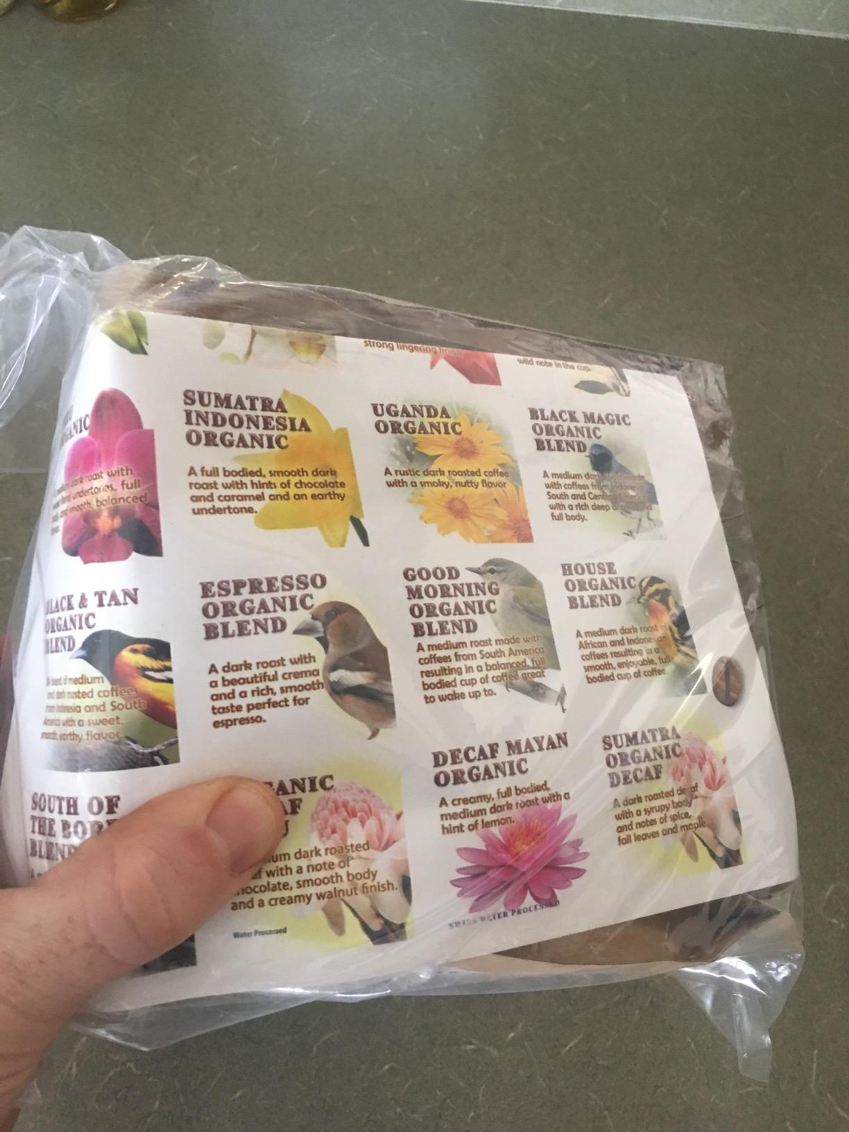 Java Planet, Coffee Gift Basket Sampler Set, for Coffee Lovers: Low Acid Organic Beans: Whole Bean, Mold-Free & Stomach Friendly - Arabica Gourmet, 1.32 LBs (19.2 oz) packaged in 6 Bags Each 3.2 oz customer photo 1