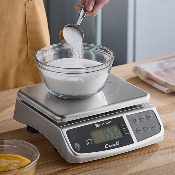 San Jamar Escali Promzr M-Series Digital Scale with Display Hold for Kitchens and Restaurants, Metal, 33 Pound, Silver customer photo 1
