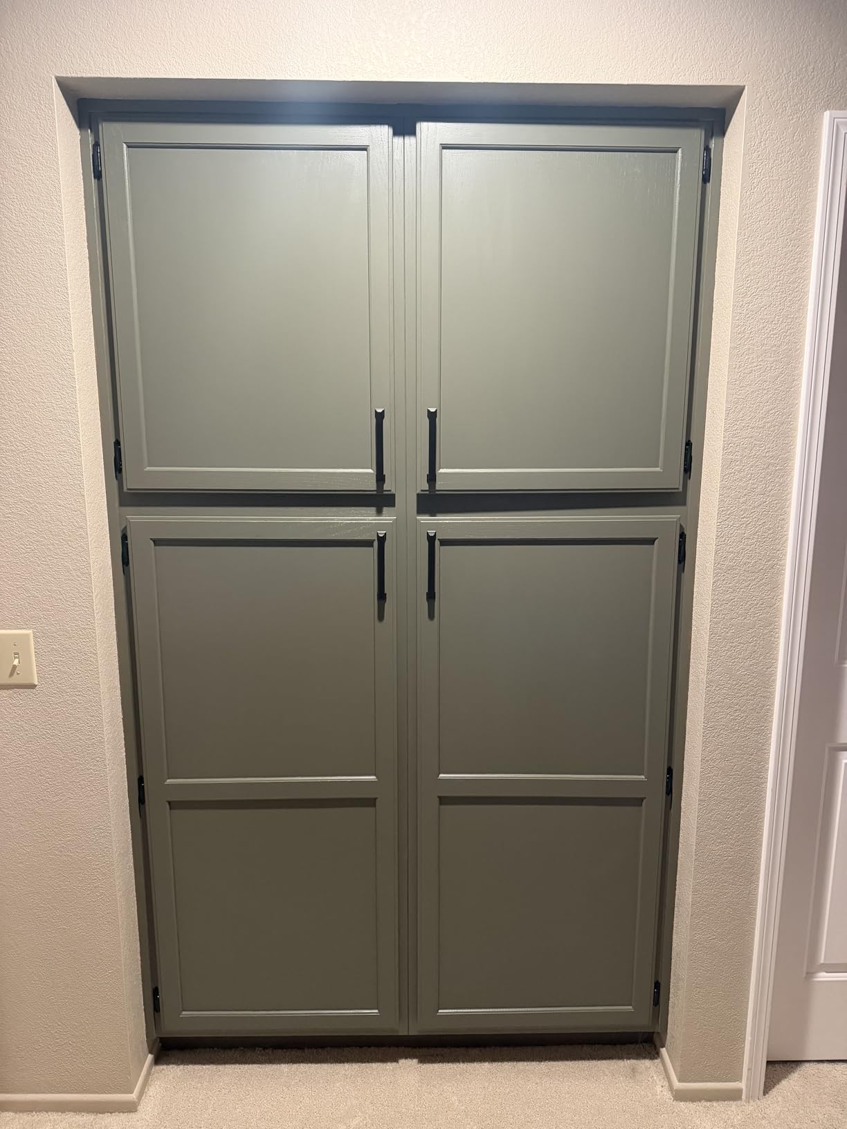 ALL-IN-ONE Paint by Heirloom Traditions, Cashmere (True White), Quart - Durable cabinet and furniture paint. Built in primer and top coat, no sanding needed. customer photo 1