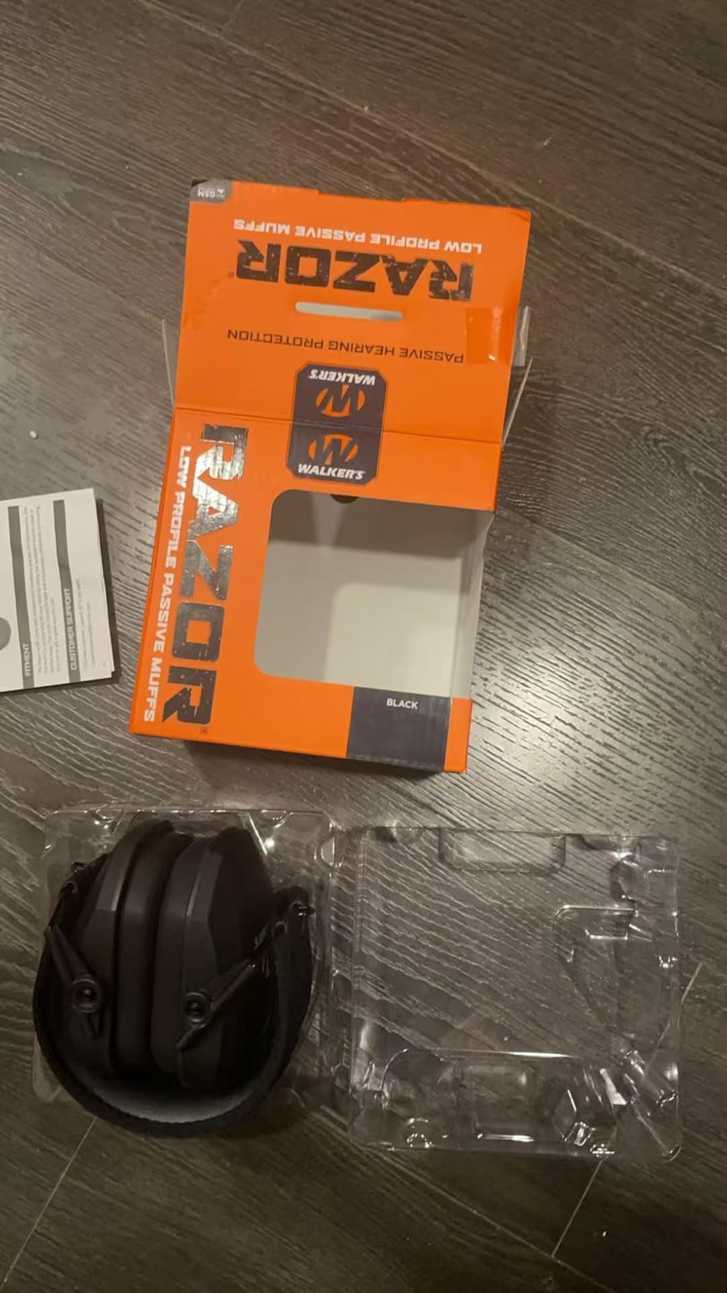 Walker's Razor Slim Passive Earmuff - Ultra Low Profile 27dB NRR customer photo 1