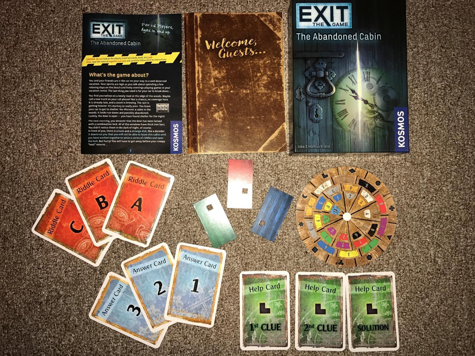 Exit: The Abandoned Cabin - Kennerspiel Des Jahres Winner, Card-Based Family Escape Room Game for 1-4 Players, Ages 12+ customer photo 1
