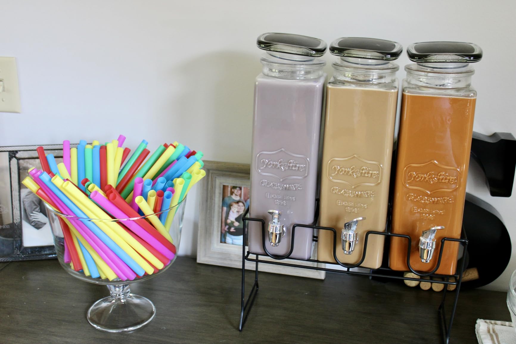 100 Extra Large Plastic Bubble Tea Smoothie Straws, 1/2