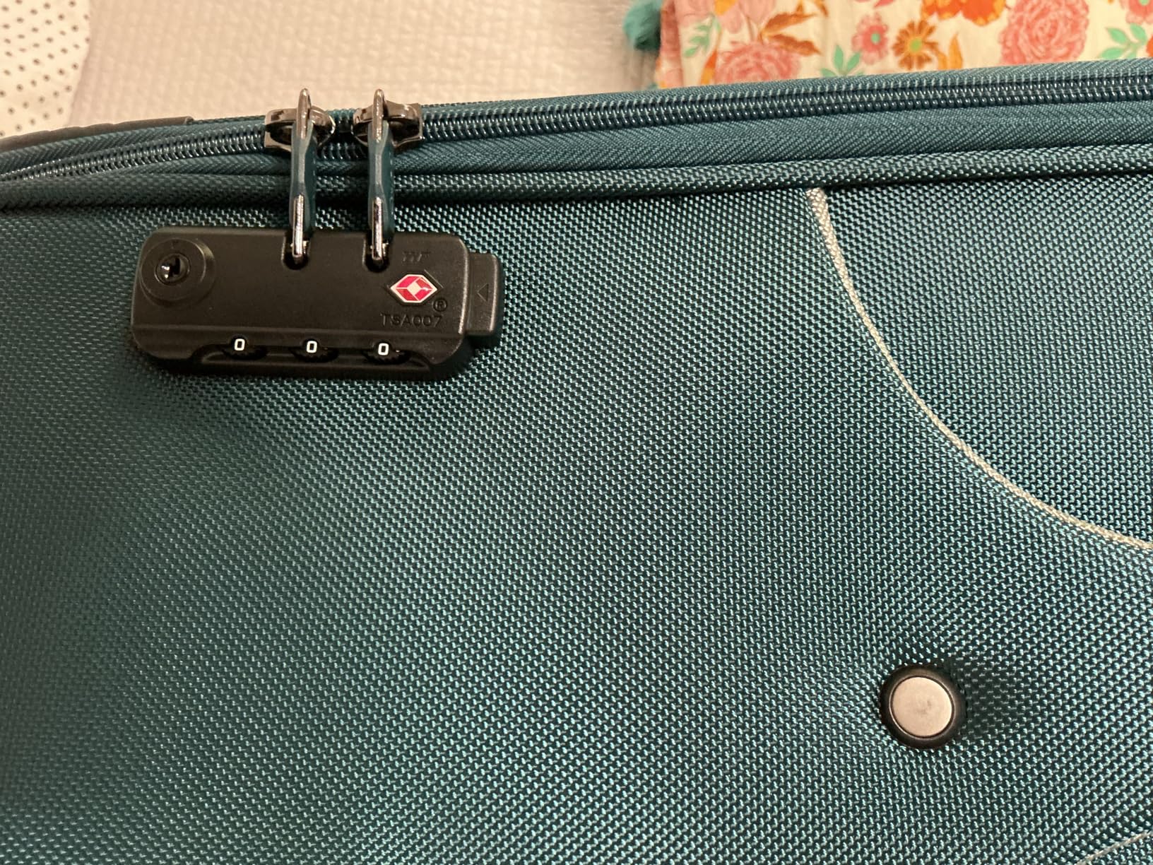 Luggage 4 Piece Set Suitcase Spinner TSA Lock Softshell lightweight (blue+sliver) customer photo 2