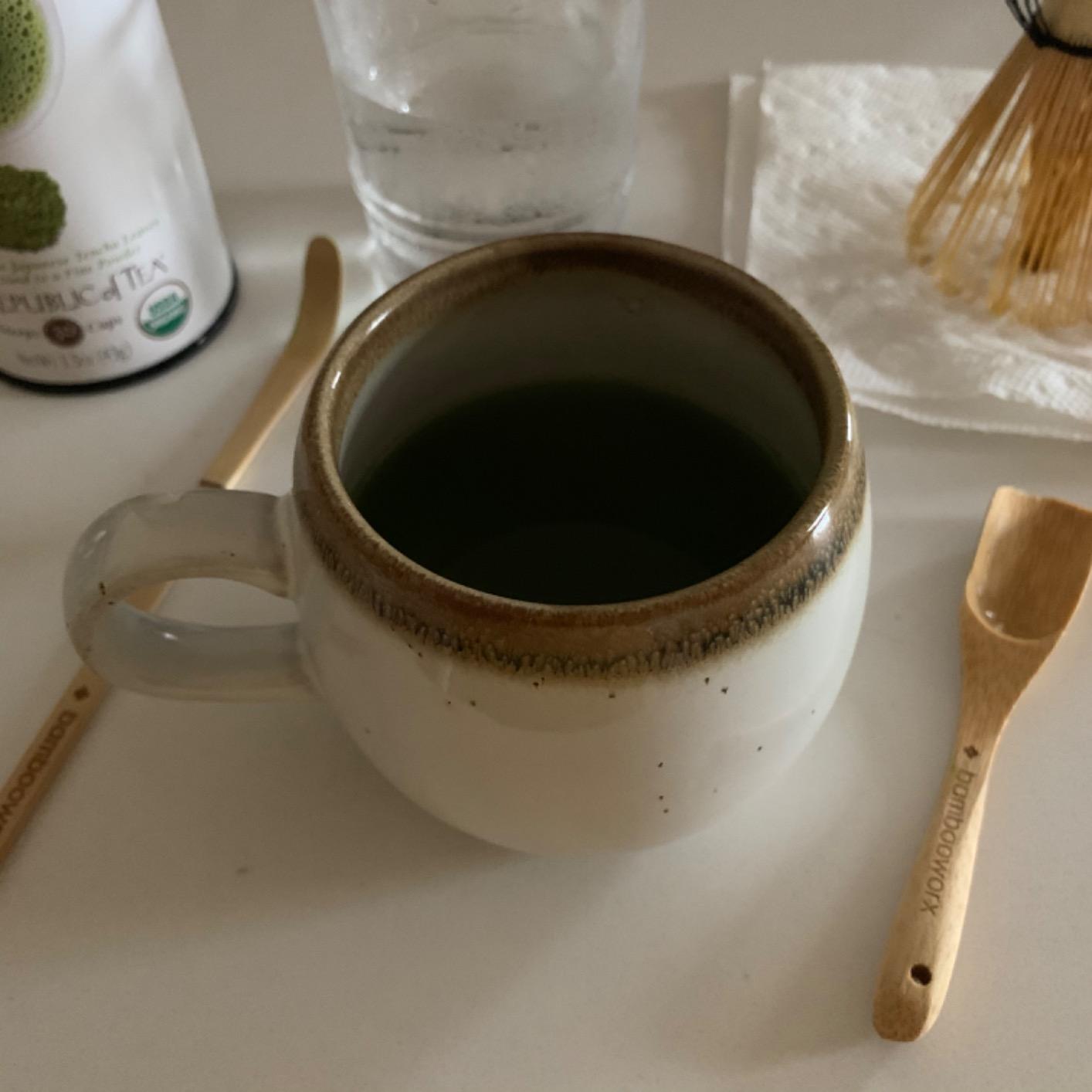 BambooWorx Matcha Whisk Set - (Chasen), Traditional Scoop (Chashaku), Tea Spoon. The Perfect Sets to Prepare a Traditional Cup of Japanese Tea, Handmade from 100% Natural Bamboo customer photo 1
