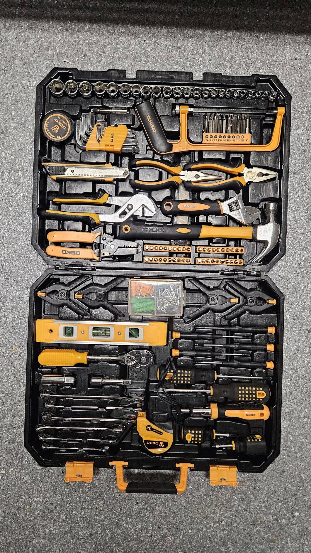DEKOPRO 228 Piece Socket Wrench Auto Repair Tool Combination Package Mixed Tool Set customer photo 2