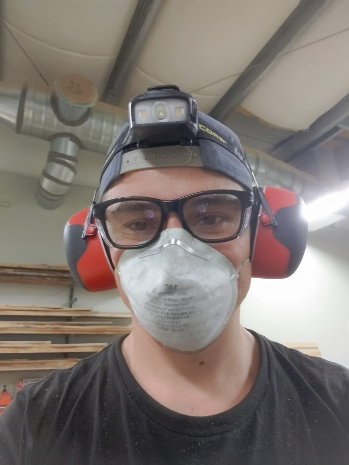 MAGID Y50 Safety Glasses for Construction | Black Frame - 1 Pair, Clear Lens | Side Shields, ANSI Z87.1+, Anti-Fog, Scratch-Resistant, 99.9% UV Protection, Polycarbonate Lens customer photo 1