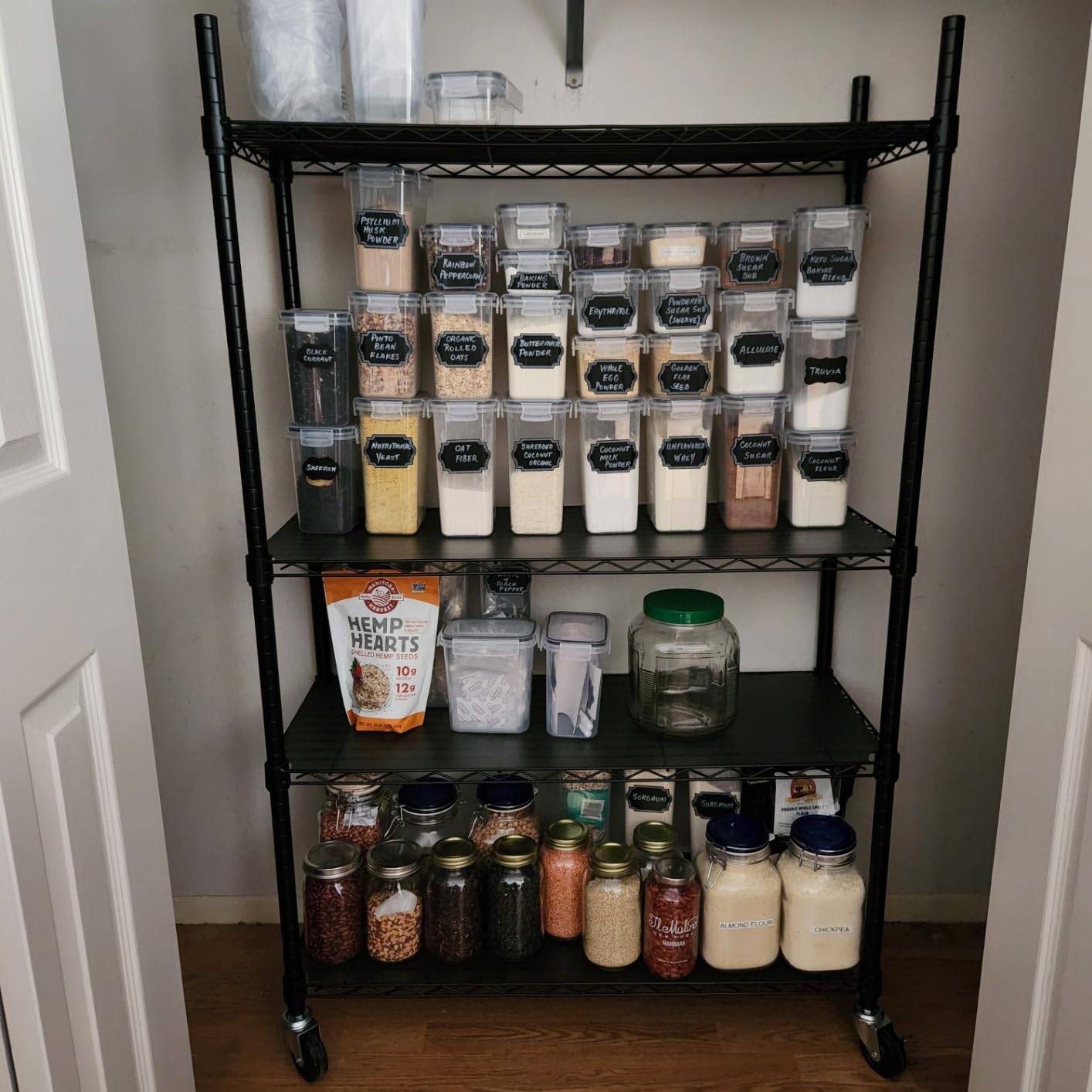 Amazon Basics 4-Shelf Heavy Duty Garage Shelving Storage Unit on 3