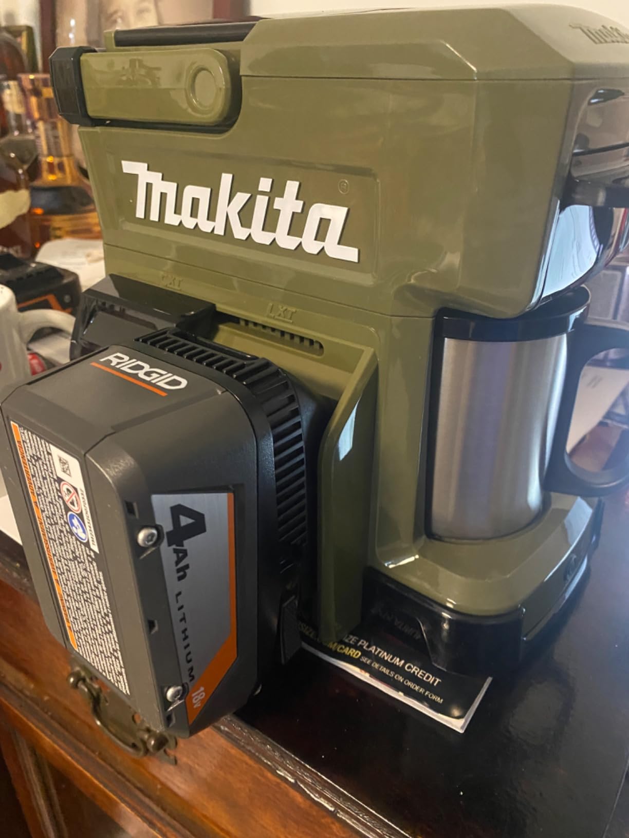 Makita DCM501Z 18V LXT / 12V max CXT Lithium-Ion Cordless Coffee Maker, Tool Only customer photo 2