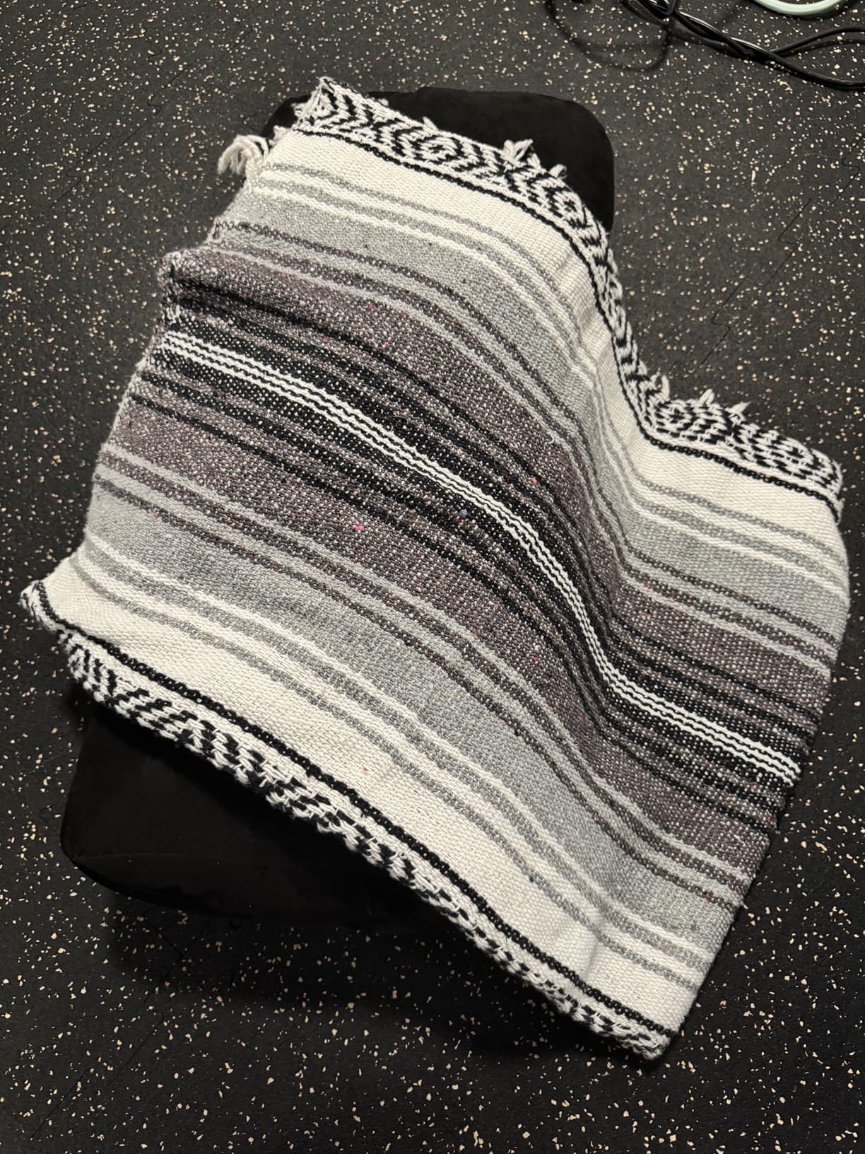 Benevolence LA Authentic Handwoven Mexican Blanket | Yoga Blankets, Outdoor, Picnic, Beach, Camping | Equestrian Saddle | Serape 50x70 inches - Coral, Pack of 1 customer photo 1