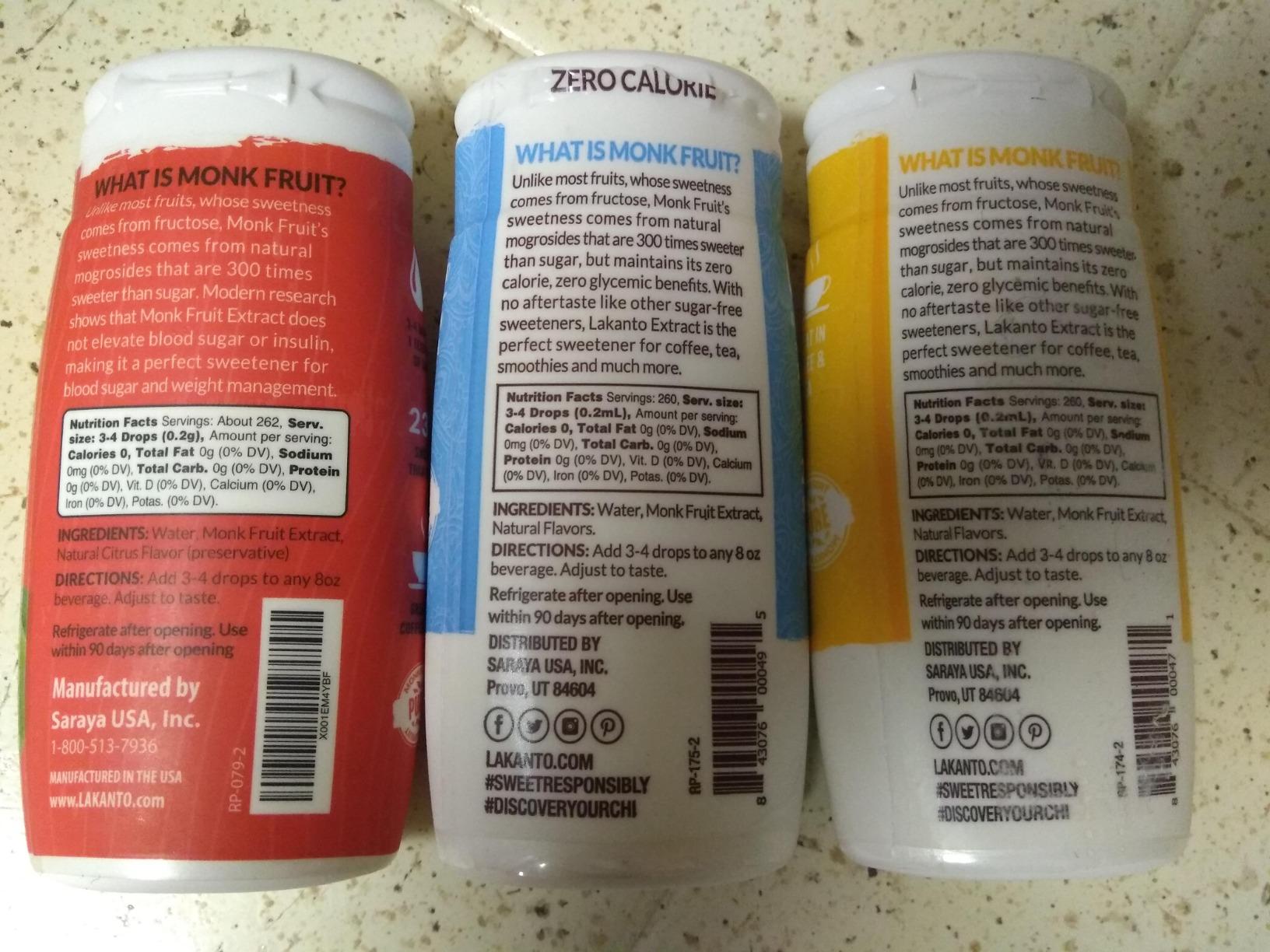 Lakanto Liquid Monk Fruit Extract Drops, Original, Sugar Free, 1.76 Fl Oz customer photo 1