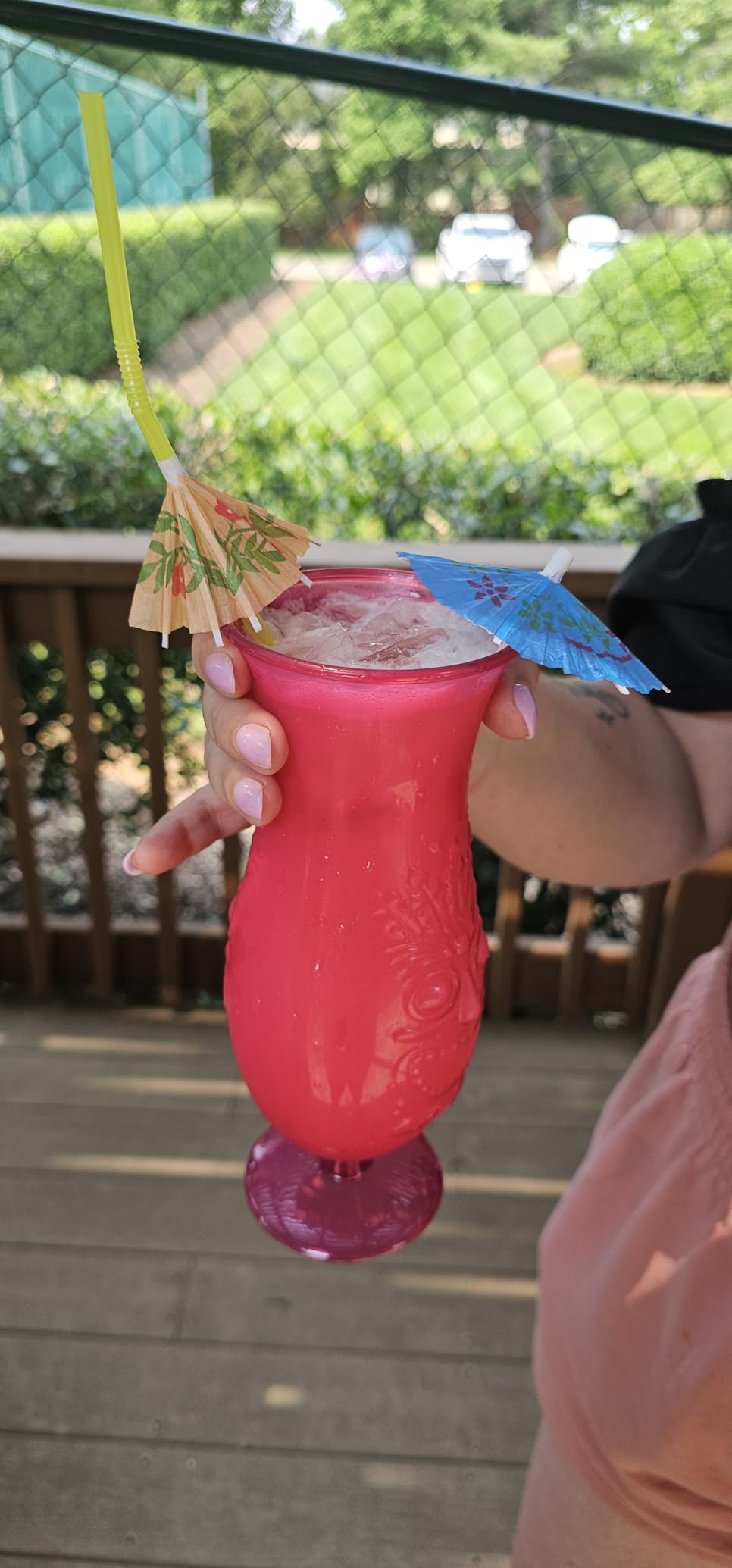 ALINK 50 Umbrella Parasol Drinking Straws, Hawaiian Beach Cocktail Luau Party Decorations Supplies customer photo 2
