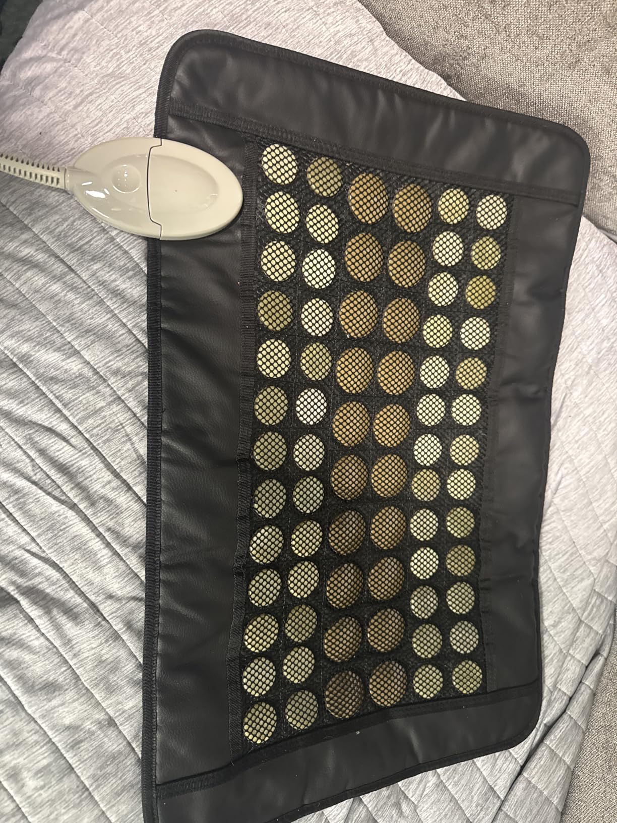 UTK Heating Pad for Back, 5X Deeper Back Pain Relief, Far Infrared Heating Pad with Natural Jade, FSA-HSA Eligible, Hotter to 159℉, 4H Auto Off, Travel Bag, Memory Function, 23.5