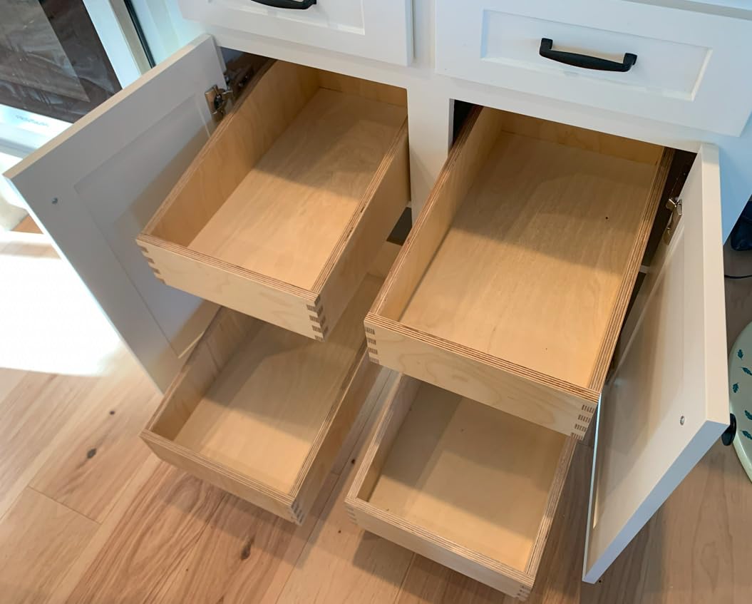 Blum Tandem Plus BLUMOTION Concealed Undermount Drawer Runner Kit (6 Kits), 21-Inch, Full Extension, Soft-Close, Steel, 100 lb. Load Capacity for Wood Drawers customer photo 1