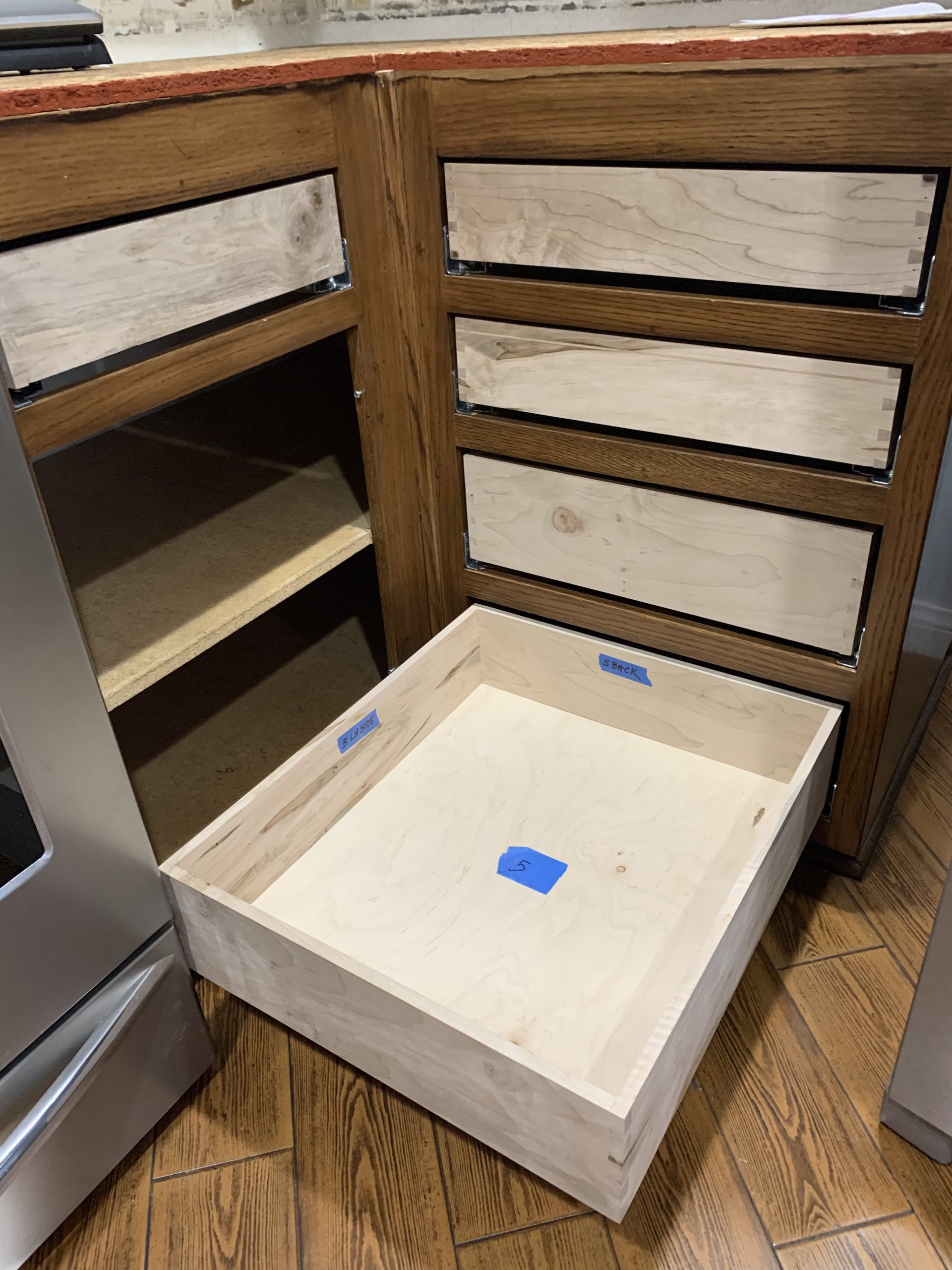 Blum Tandem Plus BLUMOTION Concealed Undermount Drawer Runner Kit (6 Kits), 21-Inch, Full Extension, Soft-Close, Steel, 100 lb. Load Capacity for Wood Drawers customer photo 2