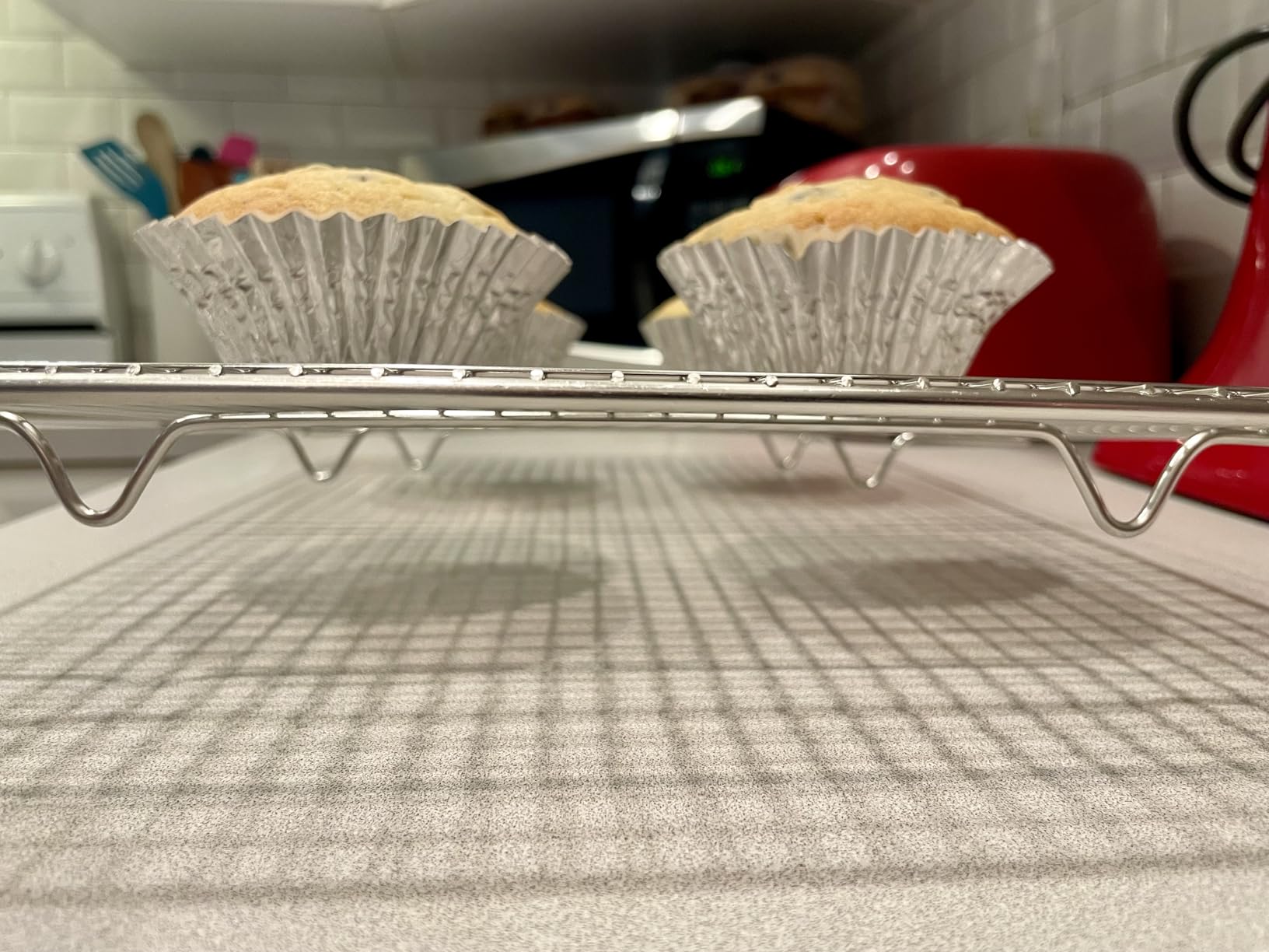 Ultra Cuisine Oven-Safe, Dishwasher-Safe 100% Stainless Steel Cooling & Baking Rack Set - Tight-Wire Bake for Oven Cooking - Heavy Duty - 8.5x12 - Set of 2 - Small Quarter Sheet Pan Cooling Racks customer photo 2