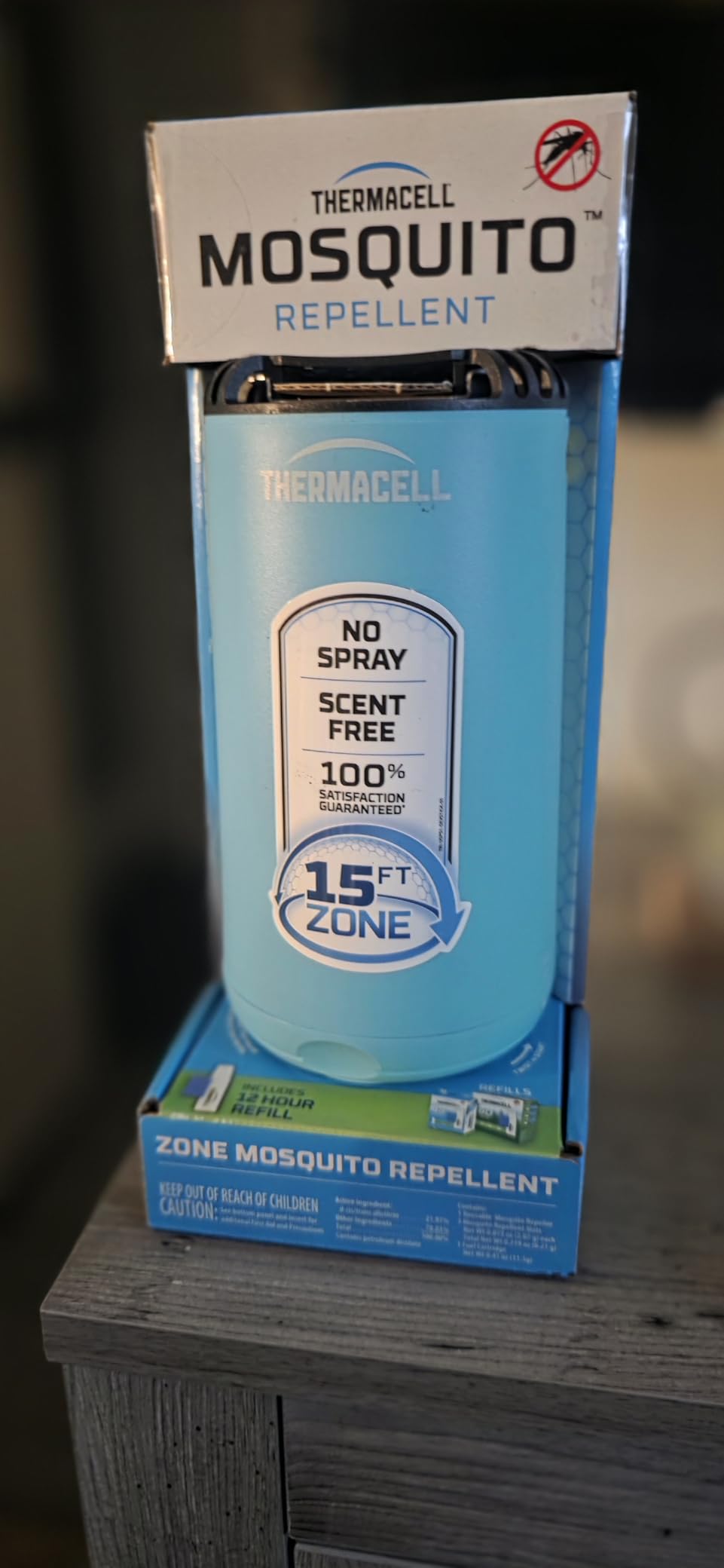 Thermacell Mosquito Repeller Patio Shield; Includes 12-Hour Refill; 15 Foot Zone of Protection; Highly Effective Mosquito Repellent for Patio; Bug Spray Alternative; Scent Free customer photo 2