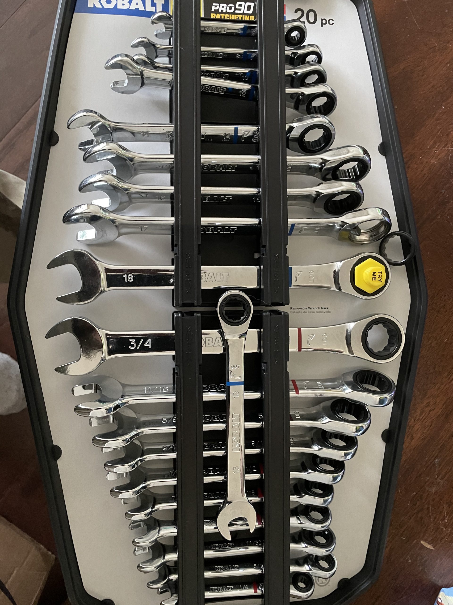 Kobalt 20-Piece Standard (SAE) and Metric Combination Ratchet Wrench Set customer photo 2