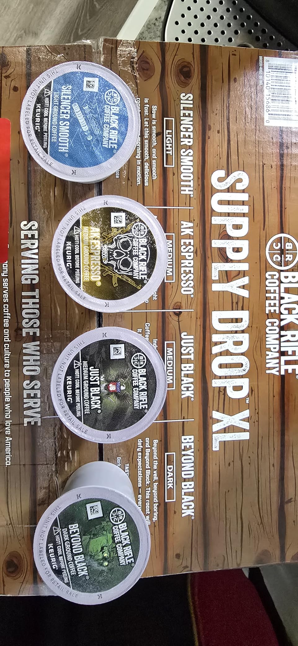 Black Rifle Coffee Company Supply Drop Variety Pack (48 Count of K Cups) - Silencer Smooth, AK Espresso, Just Black, & BeyondBlack KCup Pods - K Cups Coffee Variety Pack customer photo 2