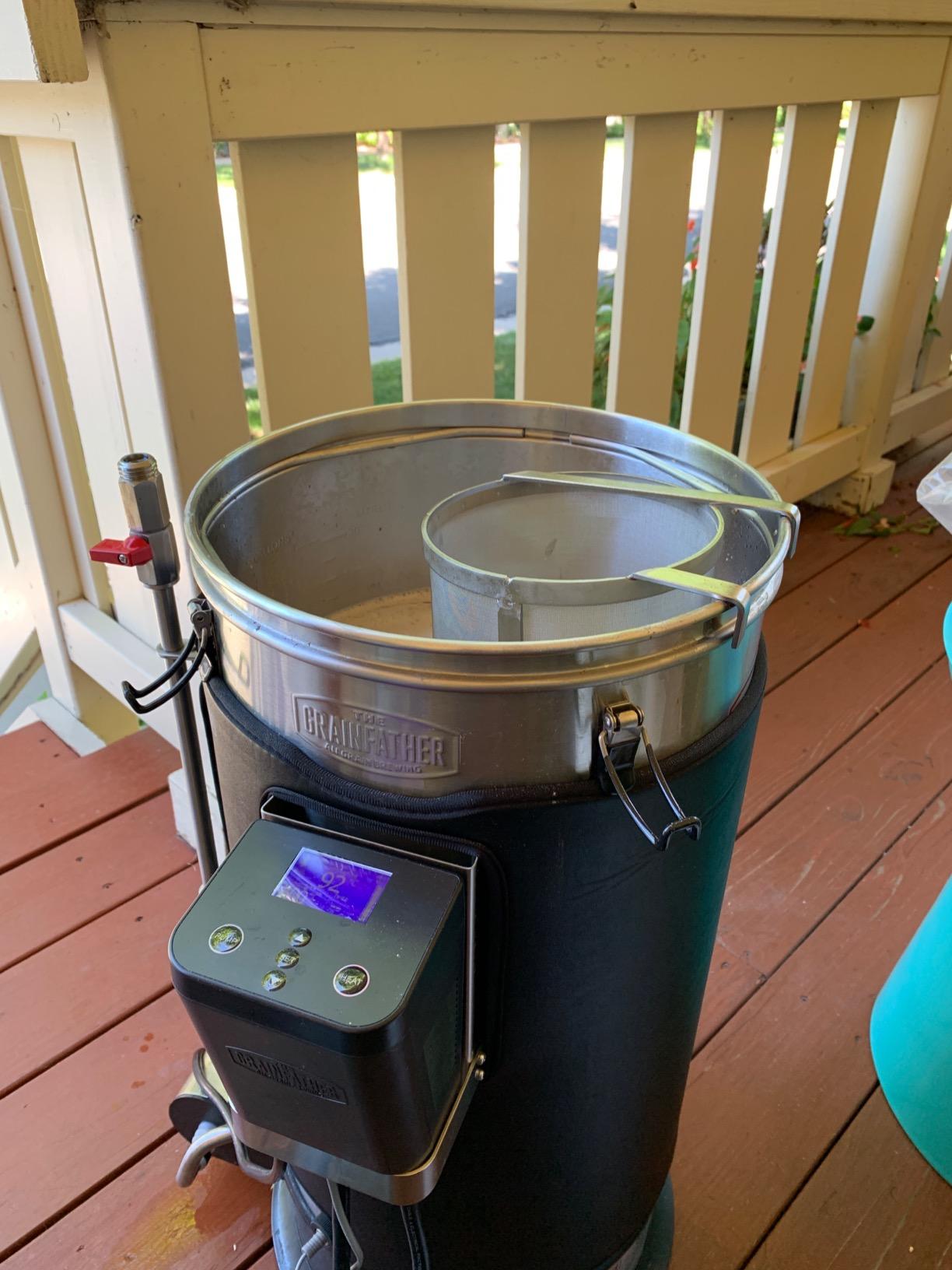 G Francis Brewing 6x14in Hopper Spider Strainer - Stainless Steel 300 Micron Mesh Homebrew Hops Beer & Tea Kettle Brew Filter customer photo 1