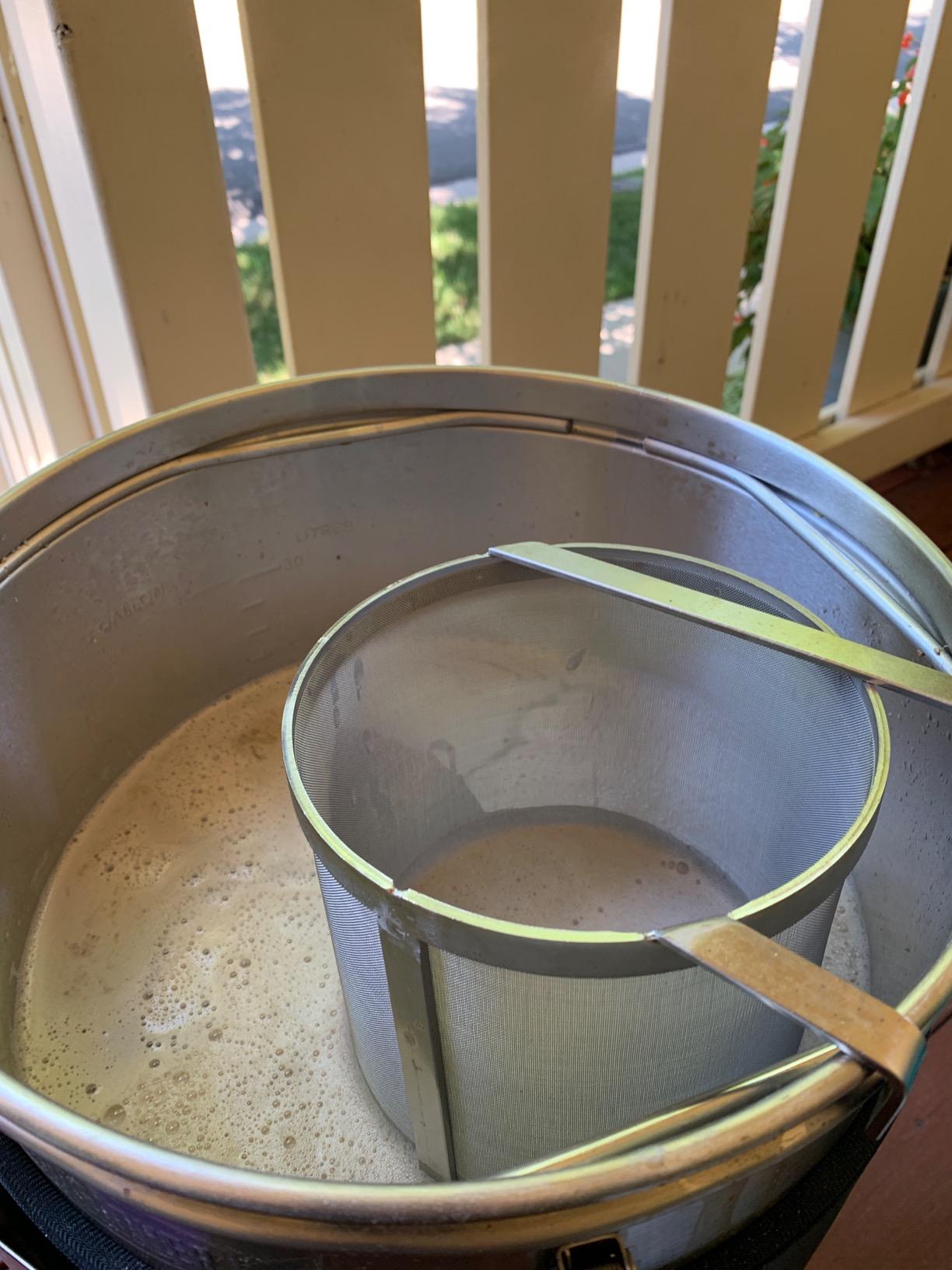 G Francis Brewing 6x14in Hopper Spider Strainer - Stainless Steel 300 Micron Mesh Homebrew Hops Beer & Tea Kettle Brew Filter customer photo 2