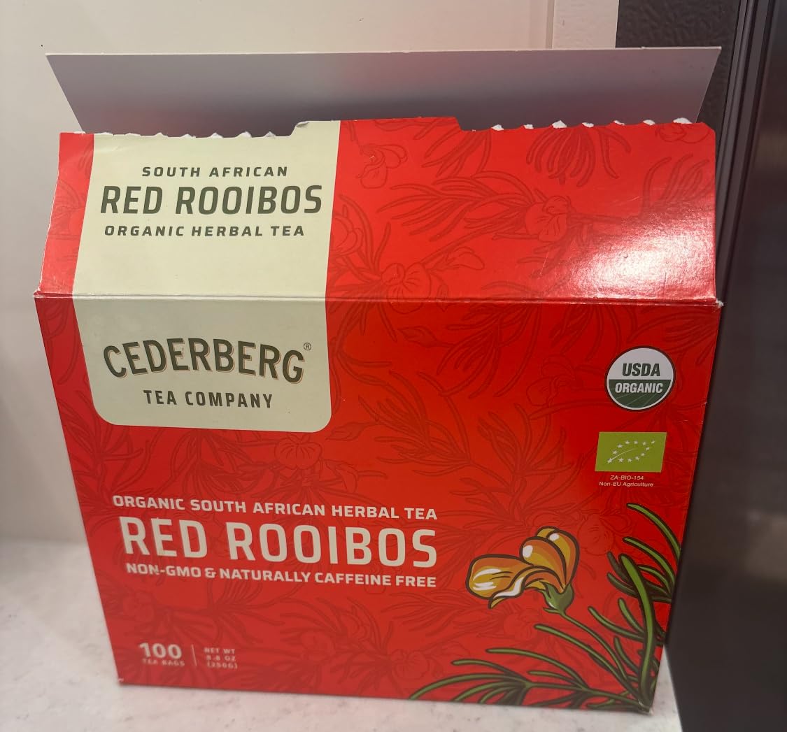 Red Rooibos Tea 100 Teabags USDA Organic - Naturally Caffeine Free - Cederberg Tea Company customer photo 1