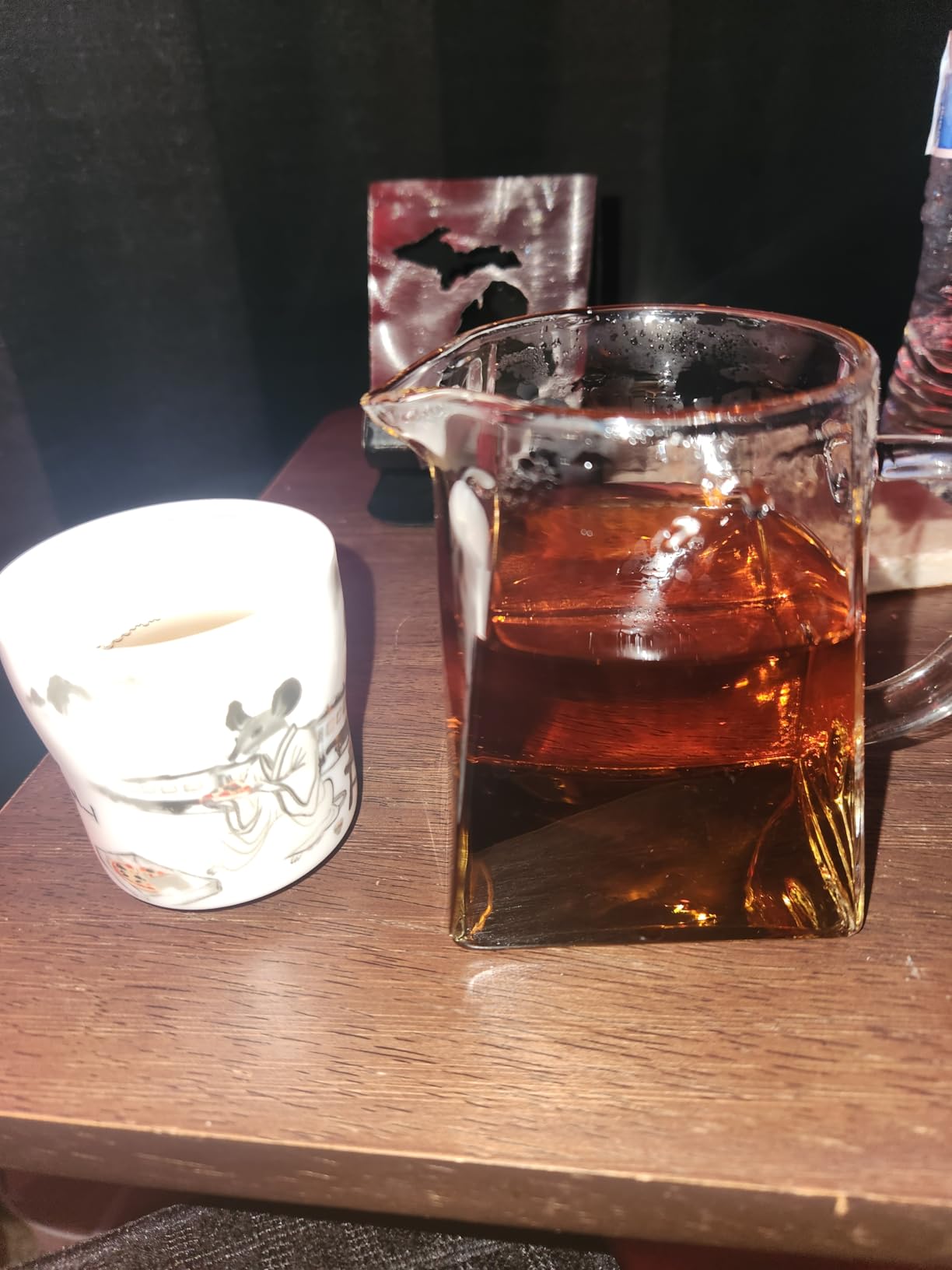 12 oz Clear Glass Tea Pitcher - High Temp Resistant, 350 ml, Fair Cups with Handle, Cha Hai, Gong Dao Bei, Kungfu Teaware customer photo 1