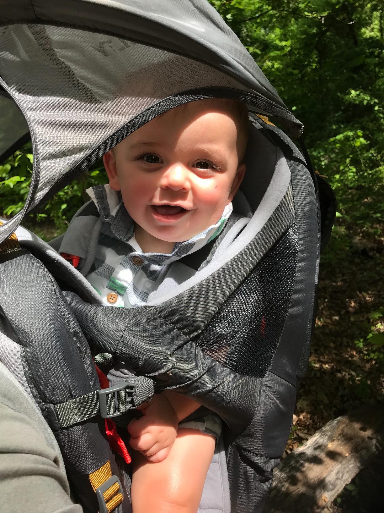 Kelty Journey PerfectFit Child Carrier Backpack, Adjustable Suspension with Hipbelt, 5 Point Safety Harness, Large Zippered Mesh Pockets customer photo 2