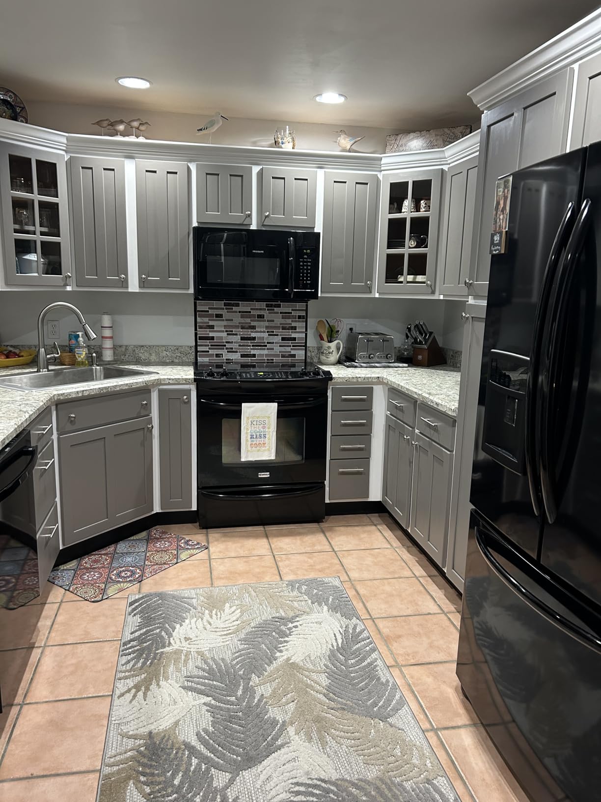 ALL-IN-ONE Paint by Heirloom Traditions, Stonehenge (Mid-tone Neutral Taupe), Quart - Durable cabinet and furniture paint. Built in primer and top coat, no sanding needed. customer photo 1