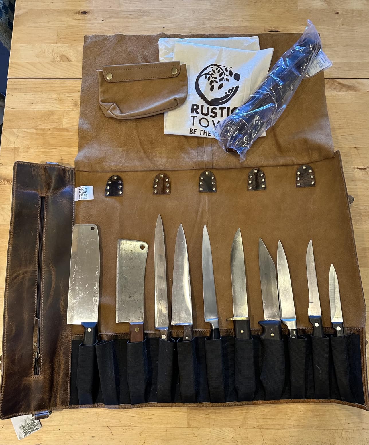 Rustic Town Genuine Leather Chef Knife Roll All Purpose Chef Roll customer photo 1