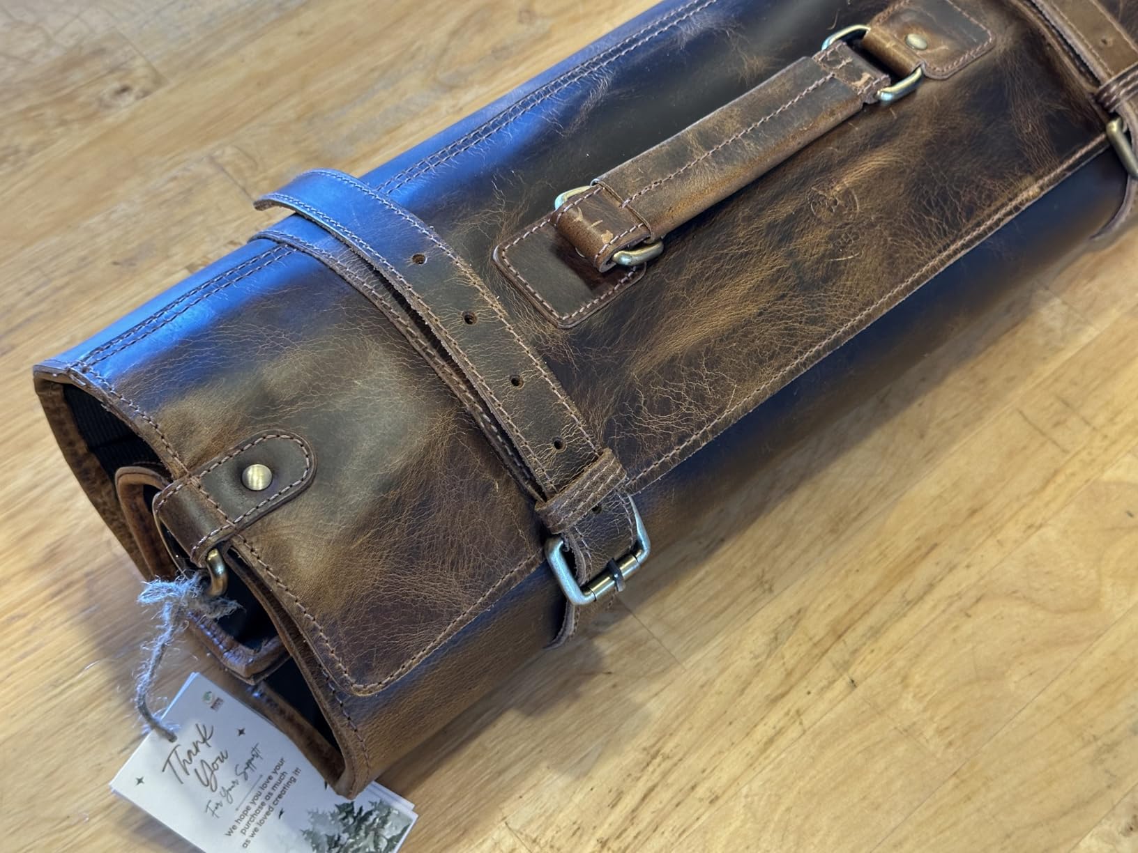 Rustic Town Genuine Leather Chef Knife Roll All Purpose Chef Roll customer photo 2