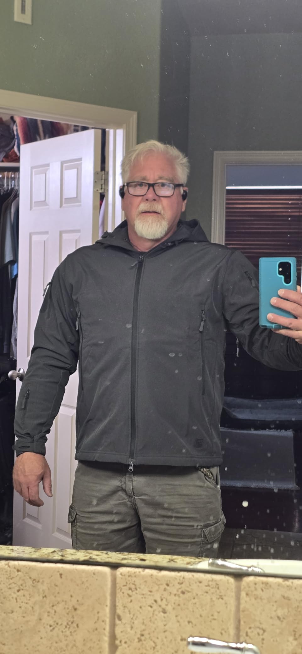 TACVASEN Men's Special Ops Military Tactical Soft Shell Rain Warm Fleece Lined Jacket Winter Hood Coat Hiking Snowboard customer photo 2