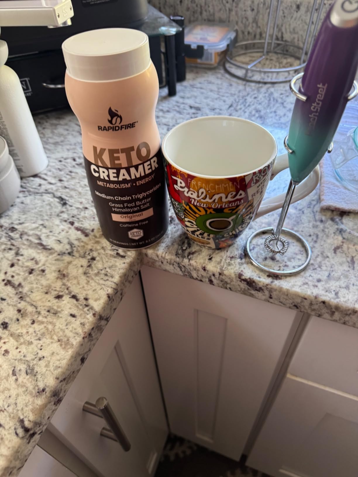 Ketogenic Creamer with MCT Oil for Coffee or Tea, Supports Energy and Metabolism, Weight Loss, Ketogenic Diet 8.5 oz. (20 servings) customer photo 1