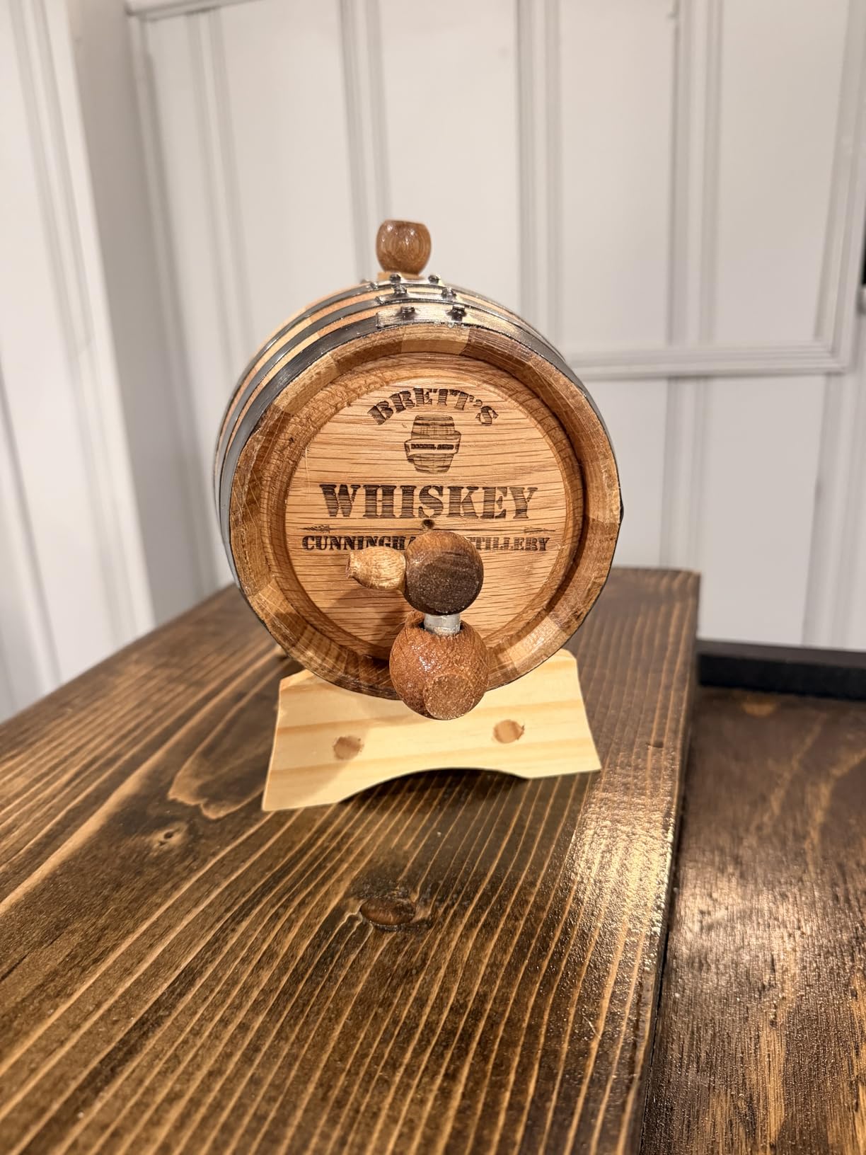 Personalized - Custom Engraved American Premium Oak Aging Barrel - Age your own Whiskey, Beer, Wine, Bourbon, Tequila, Rum, Hot Sauce & More | Barrel Aged (5 Liters) customer photo 1