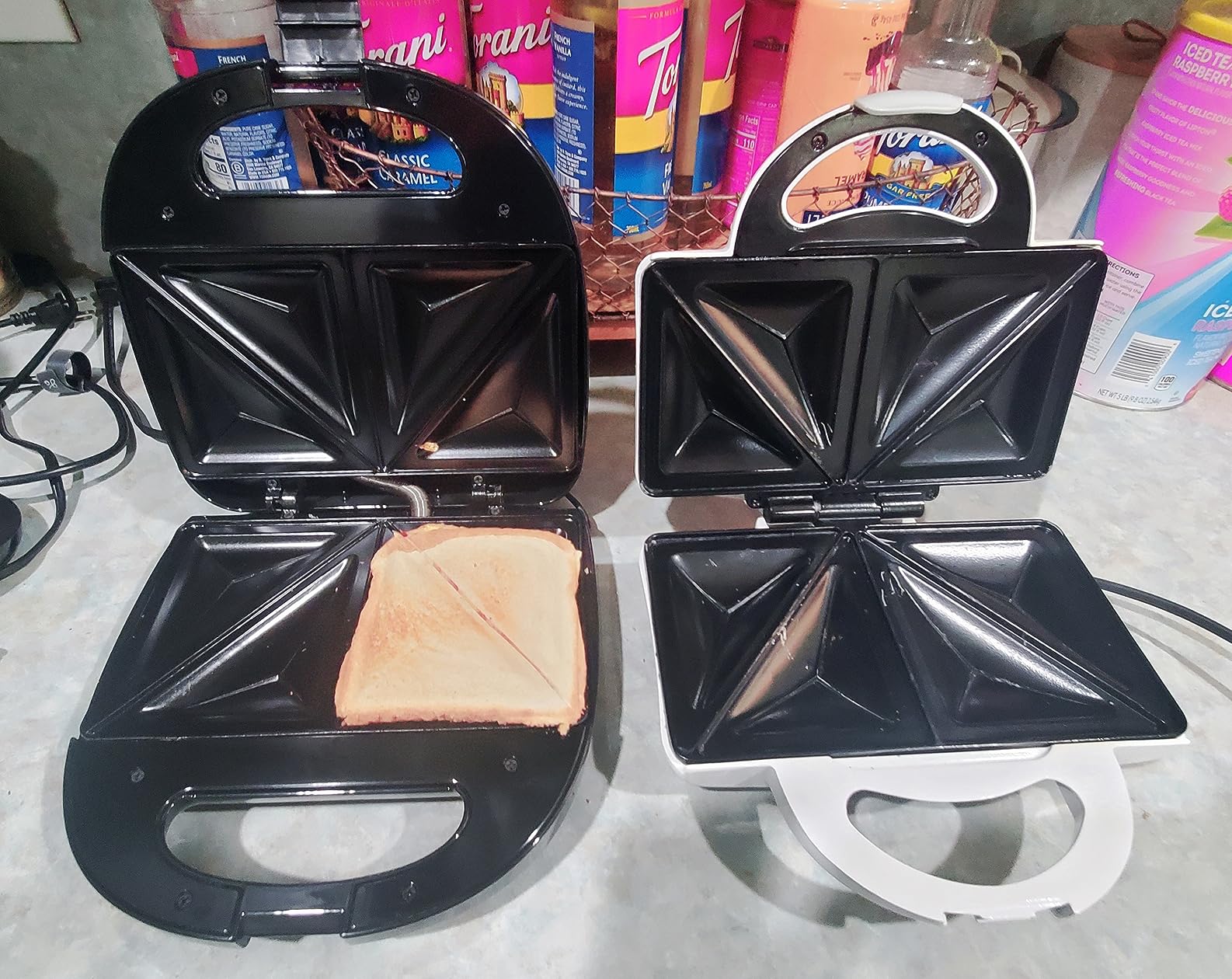 Hamilton Beach Electric Sealed Sandwich Maker Grill with PFAS-Free Nonstick Plates, Makes Stuffed French Toast, Omelets, Compact & Easy to Store, Black (25430G) customer photo 2