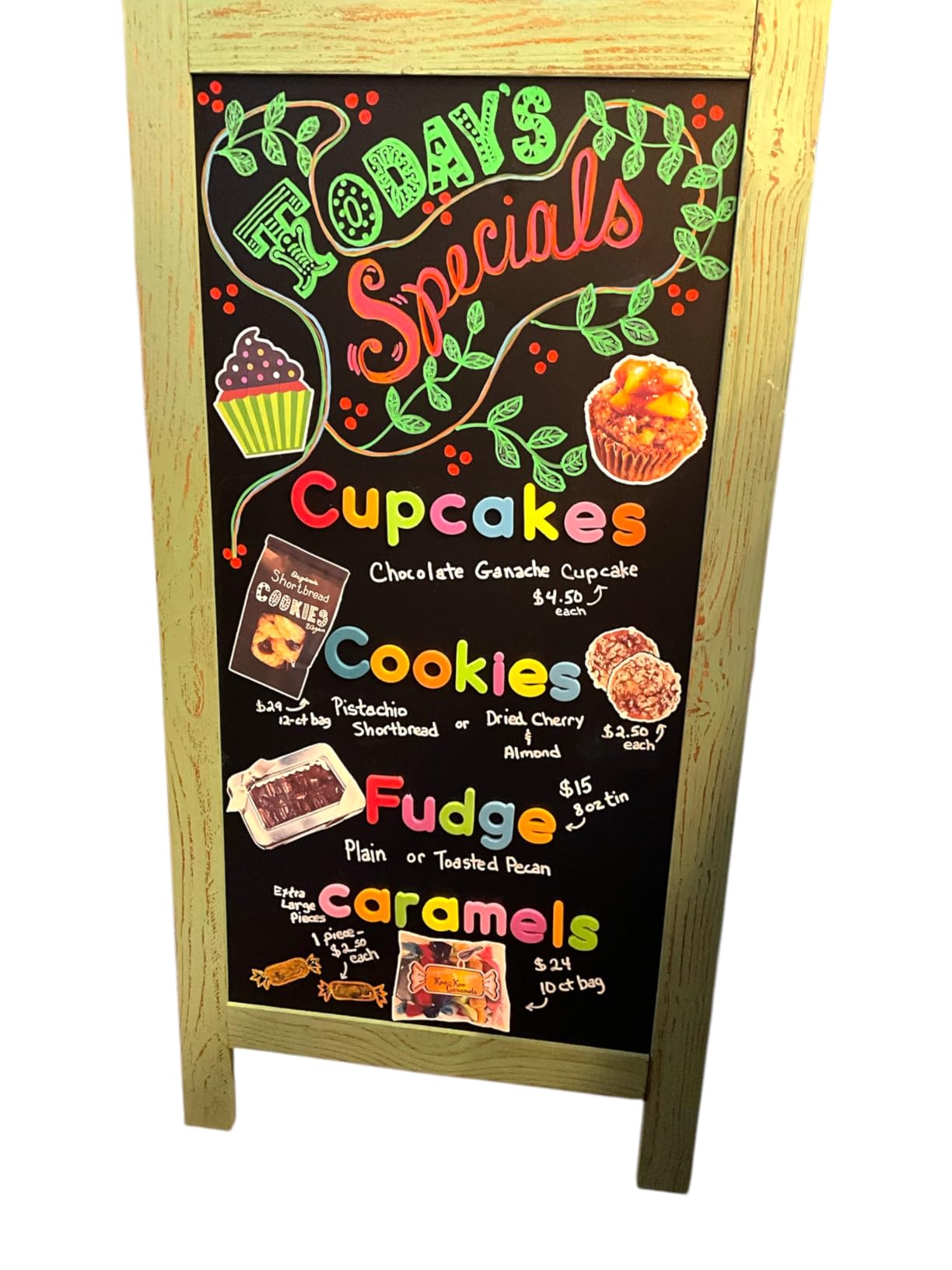4 THOUGHT A-Frame Double-Sided Magnetic Chalkboard 40