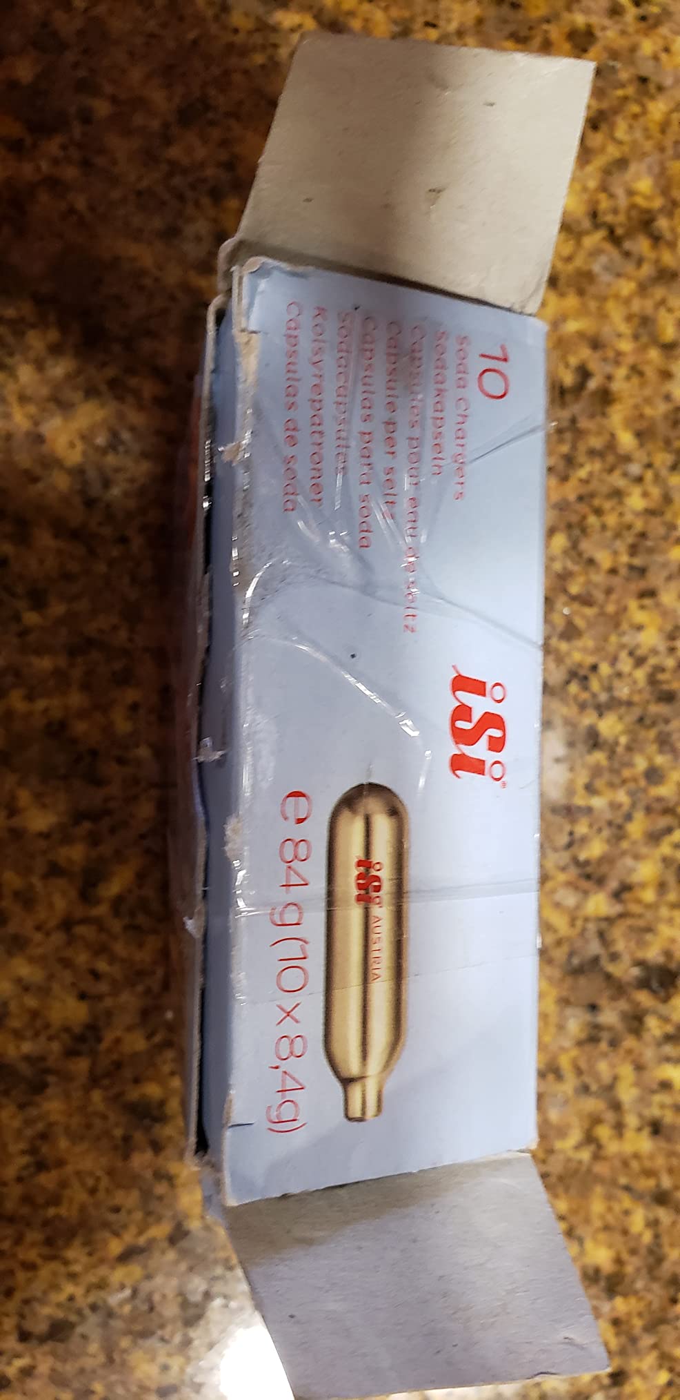 iSi NA North America CO2 Soda Siphon Charger for use with Classic Sodamaker and Soda Siphon, 10 Pack, Gold customer photo 2