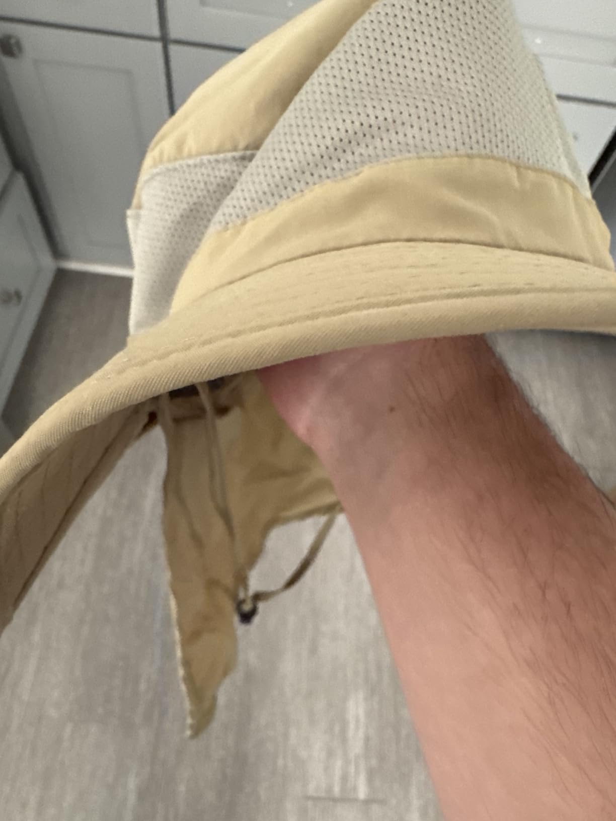 Home Prefer Outdoor UPF50+ Mesh Sun Hat Wide Brim Fishing Hat with Neck Flap customer photo 2