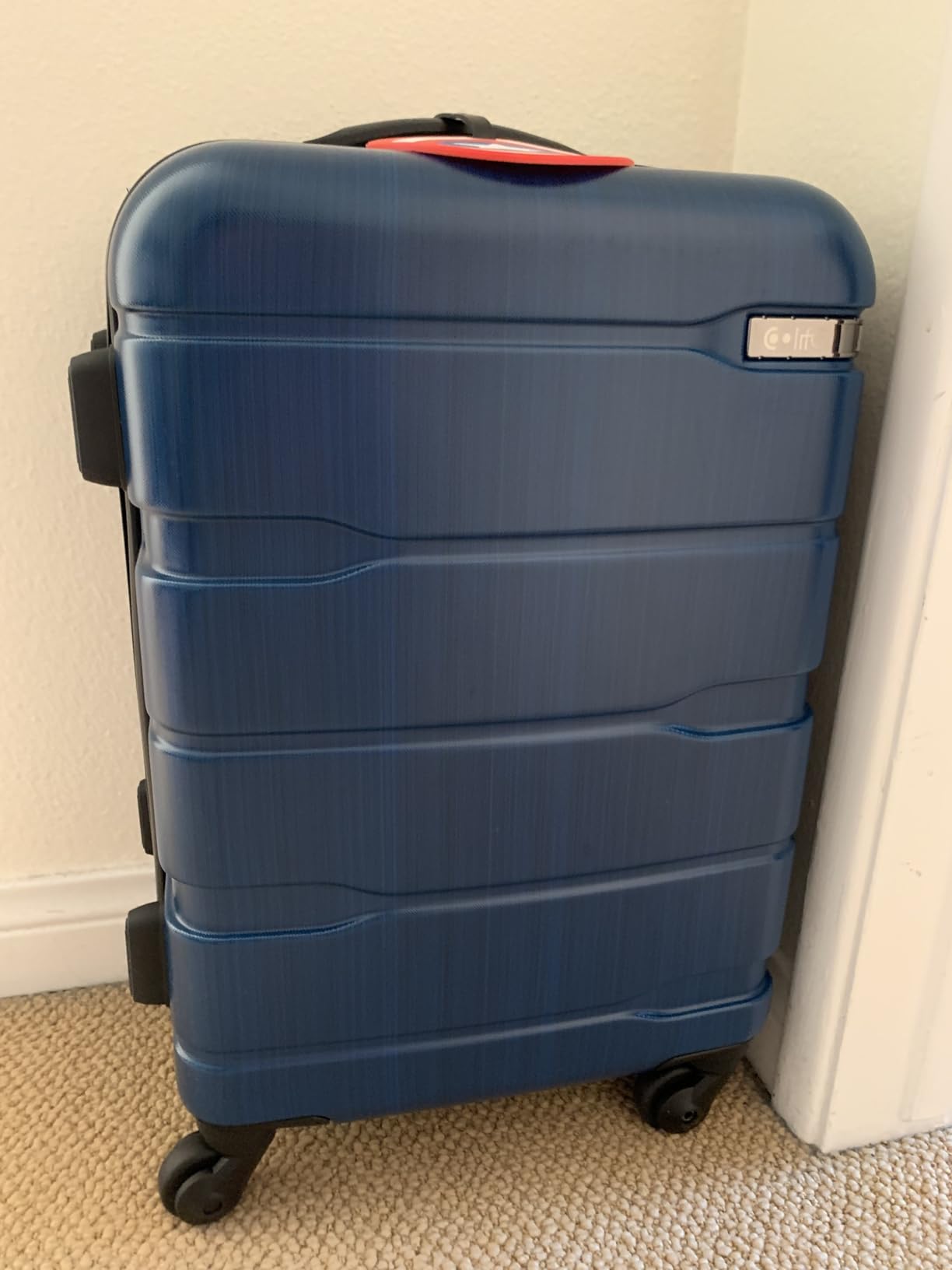 Coolife Expandable Large Checked Luggage Hardside PC+ABS Suitcase with TSA Lock, Lightweight Rolling Carry On with Spinner Wheels (Charcoal, 28in) customer photo 2