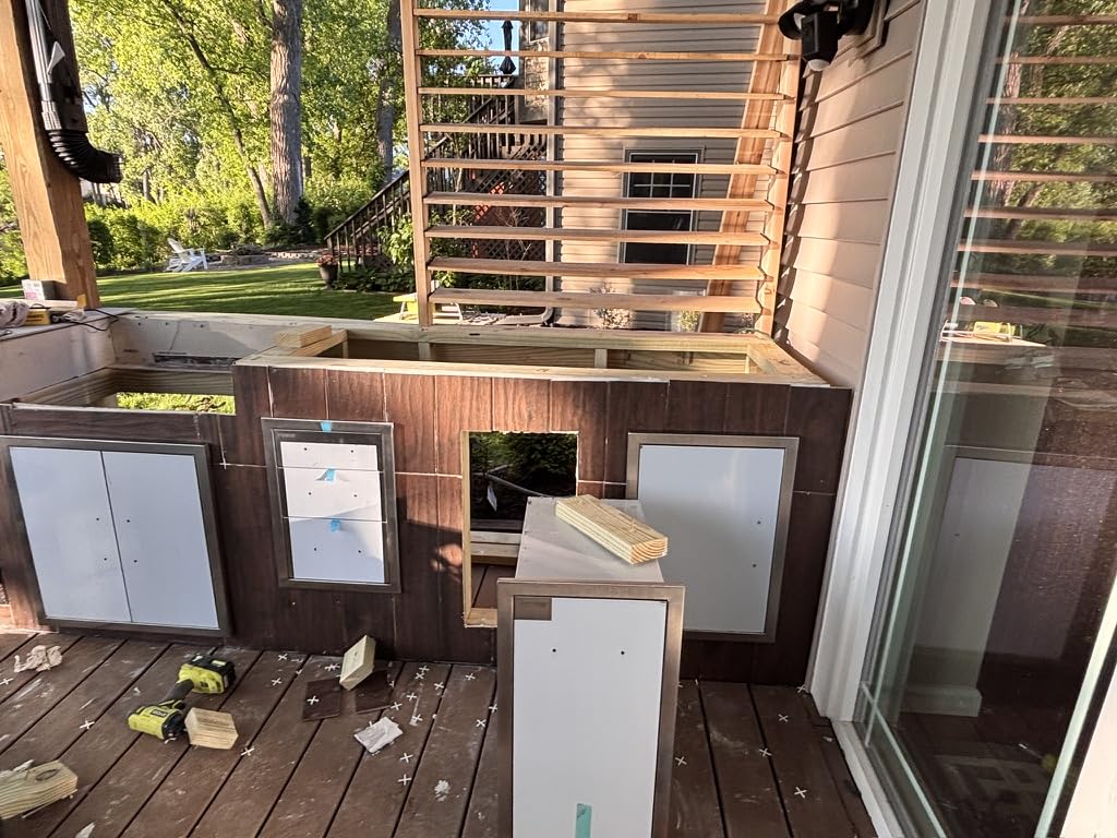 VEVOR Outdoor Kitchen Drawers 17W x 30H x 21D Inch, Outdoor Kitchen Cabinets, Stainless Steel Double Access Drawers, with Paper Towel Holder, Combo for BBQ Island Drawers or Grill Station customer photo 2