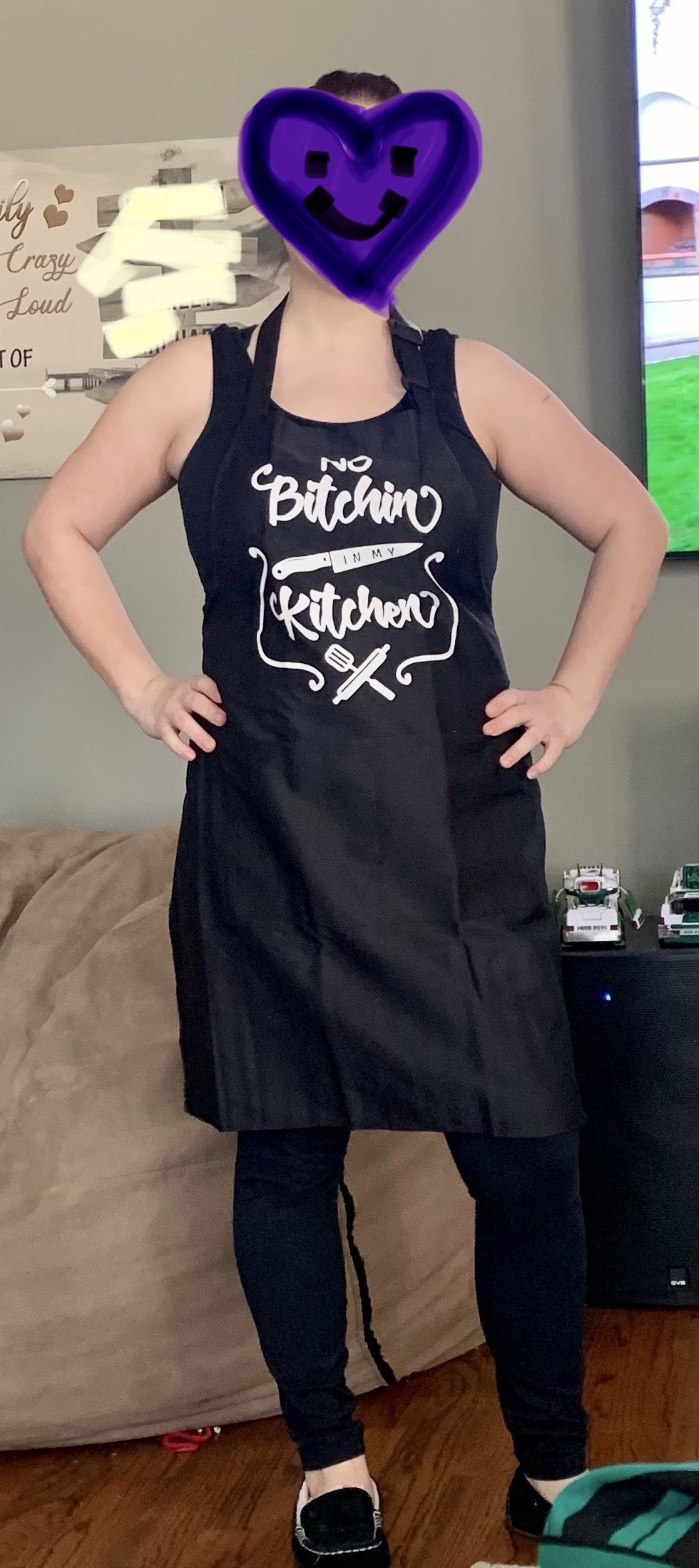 Funny Aprons for Women Men, Novelty Kitchen Cooking Apron with 2 Pockets, Cute Baking Apron for Bakers, Birthday Mothers Day Apron Gift for Mom Wife Daughter Sister Aunt Grandma customer photo 2