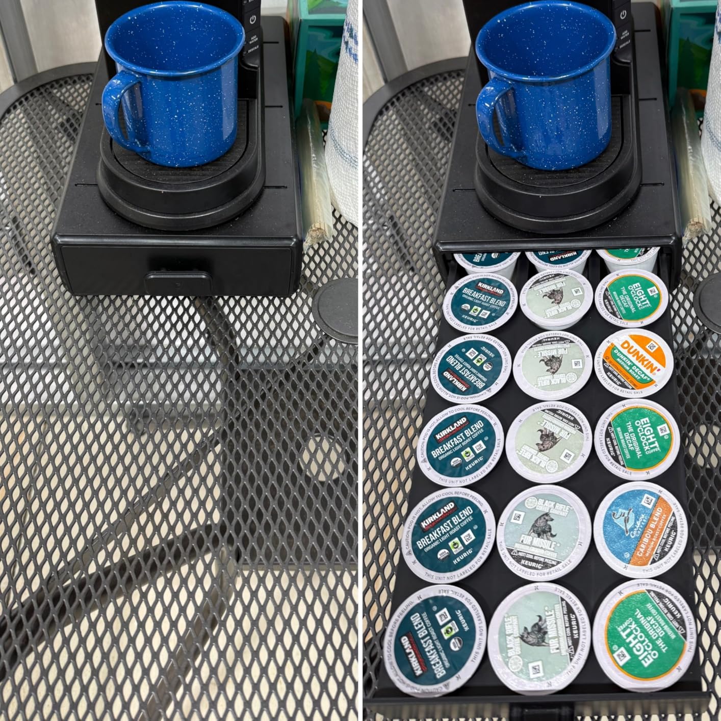 EVERIE Coffee Pod Organizer Drawer for Keurig K-Cup Pods, Holds 18 Pods - Compact, Easy-Access Design with Smooth Glide, Ideal for Small Spaces customer photo 1