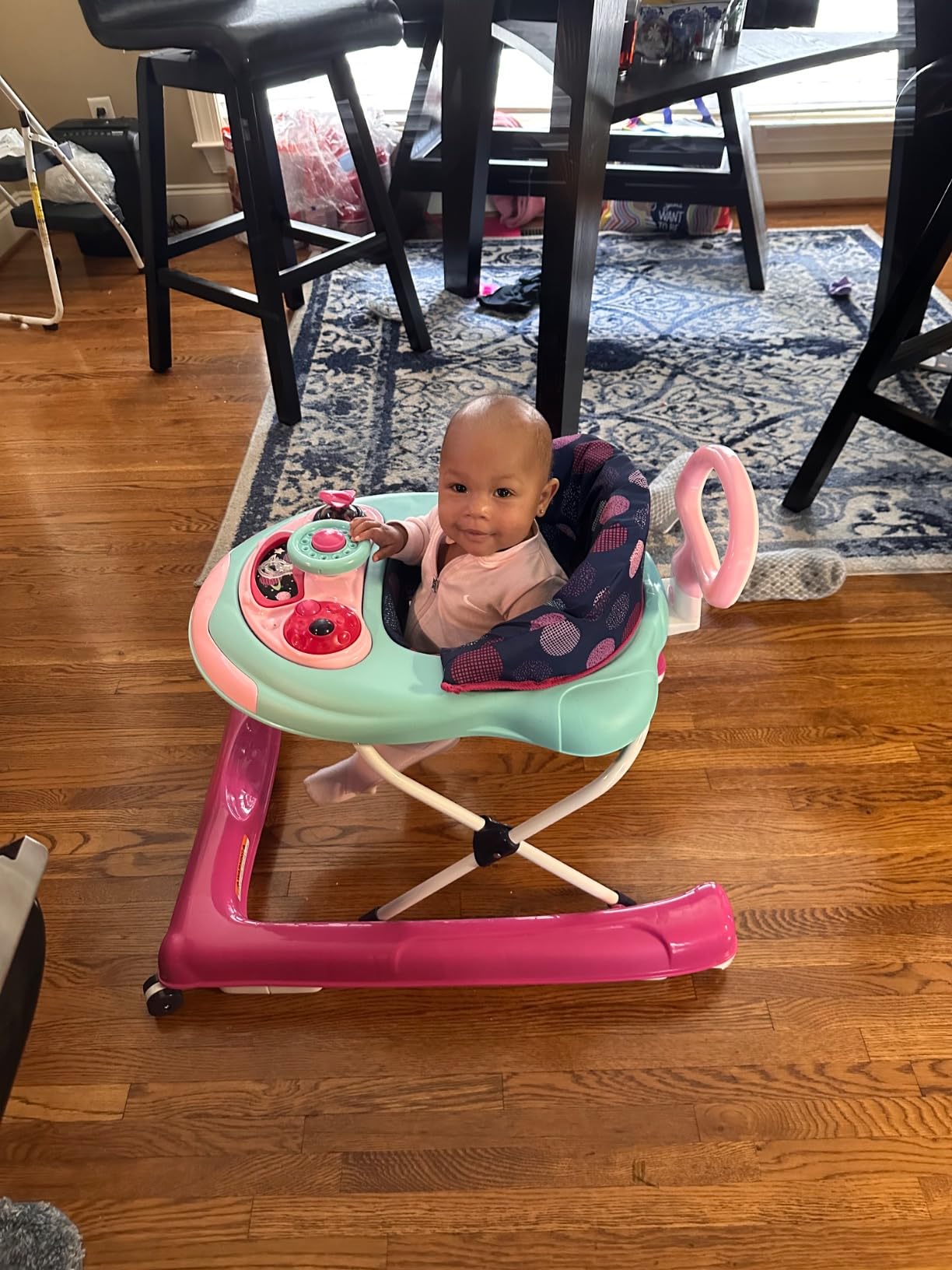Delta Children First Exploration 2-in-1 Activity Walker - with Music, Removable Play Tray, Push Walker Mode, Machine-Washable, Orbit customer photo 1