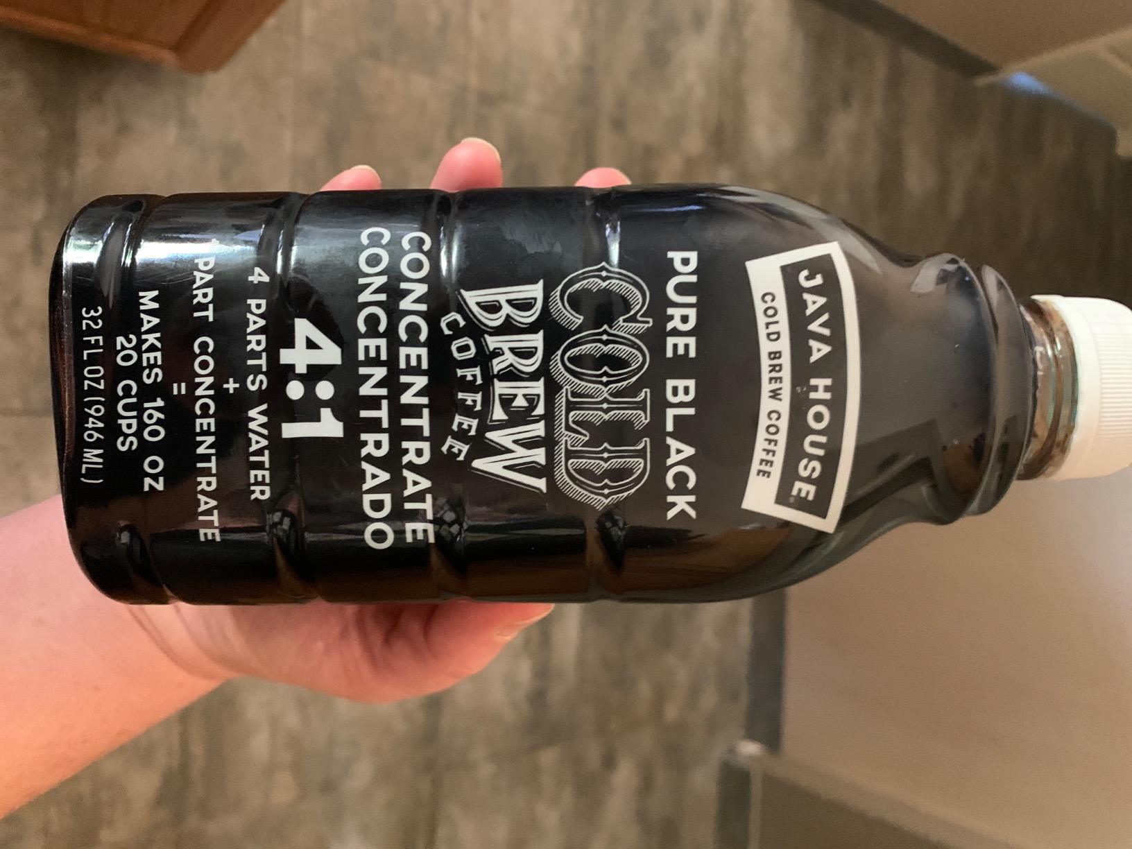 JAVA HOUSE Cold Brew Coffee, Colombian 4:1 Liquid Concentrate, 32 Ounce Bottle customer photo 1