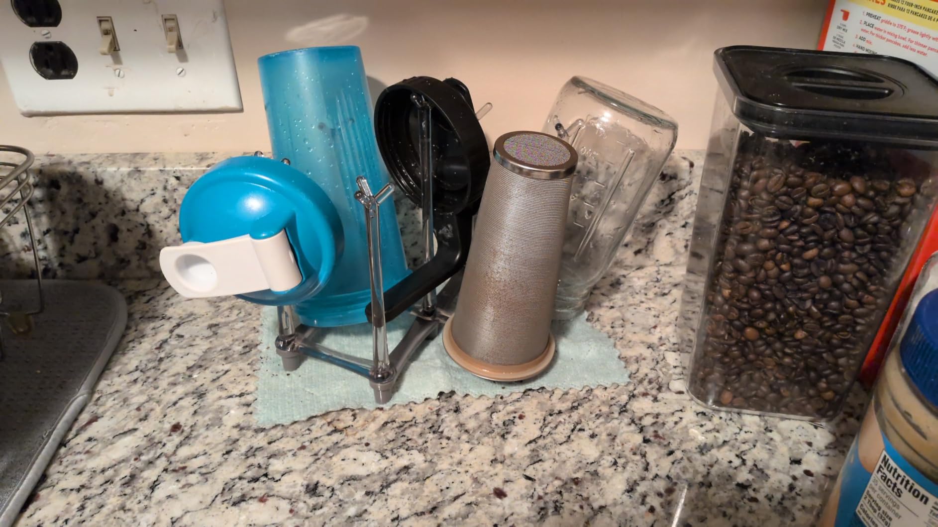 Marbrasse Retractable Cup Drying Rack, Drinking Glass and Sports Bottle Drainer Stand customer photo 2