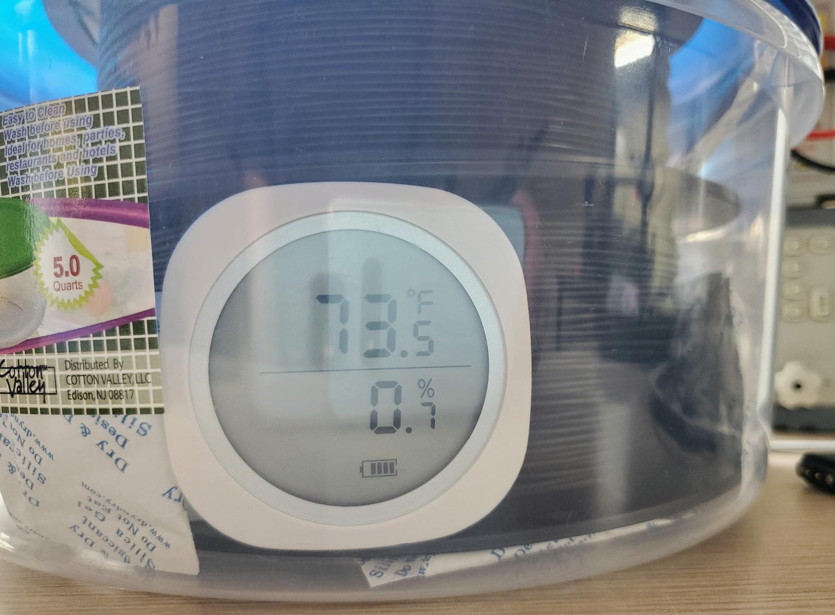 Inkbird IBS-TH1 Plus Wireless Bluetooth Temperature and Humidity Monitor Thermometer and Hygrometer Used for Brewing Meat Plant Cigar Storage customer photo 1