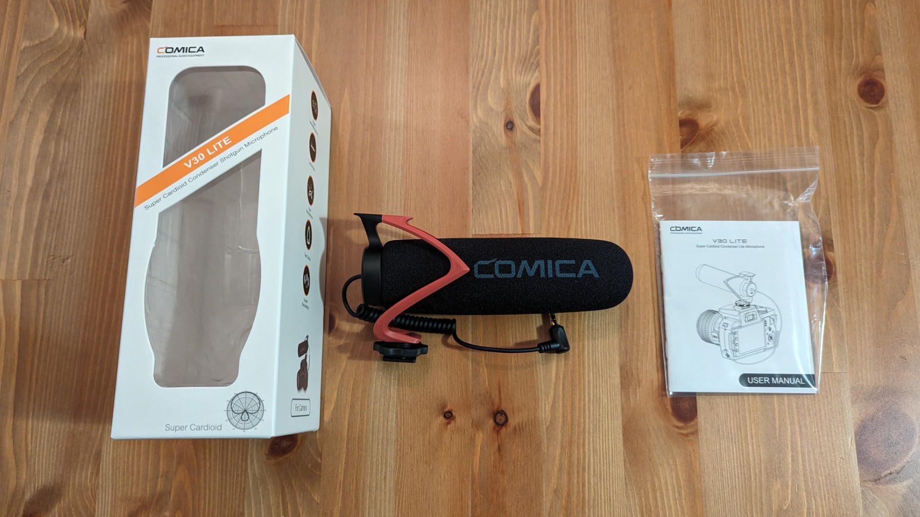 COMICA CVM-V30 LITE Video Microphone, Super-Cardioid Condenser On-Camera Shotgun Microphone for Canon Nikon Sony Panasonic DSLR Cameras, Mic for iPhone Android Smartphone with 3.5mm Jack customer photo 2