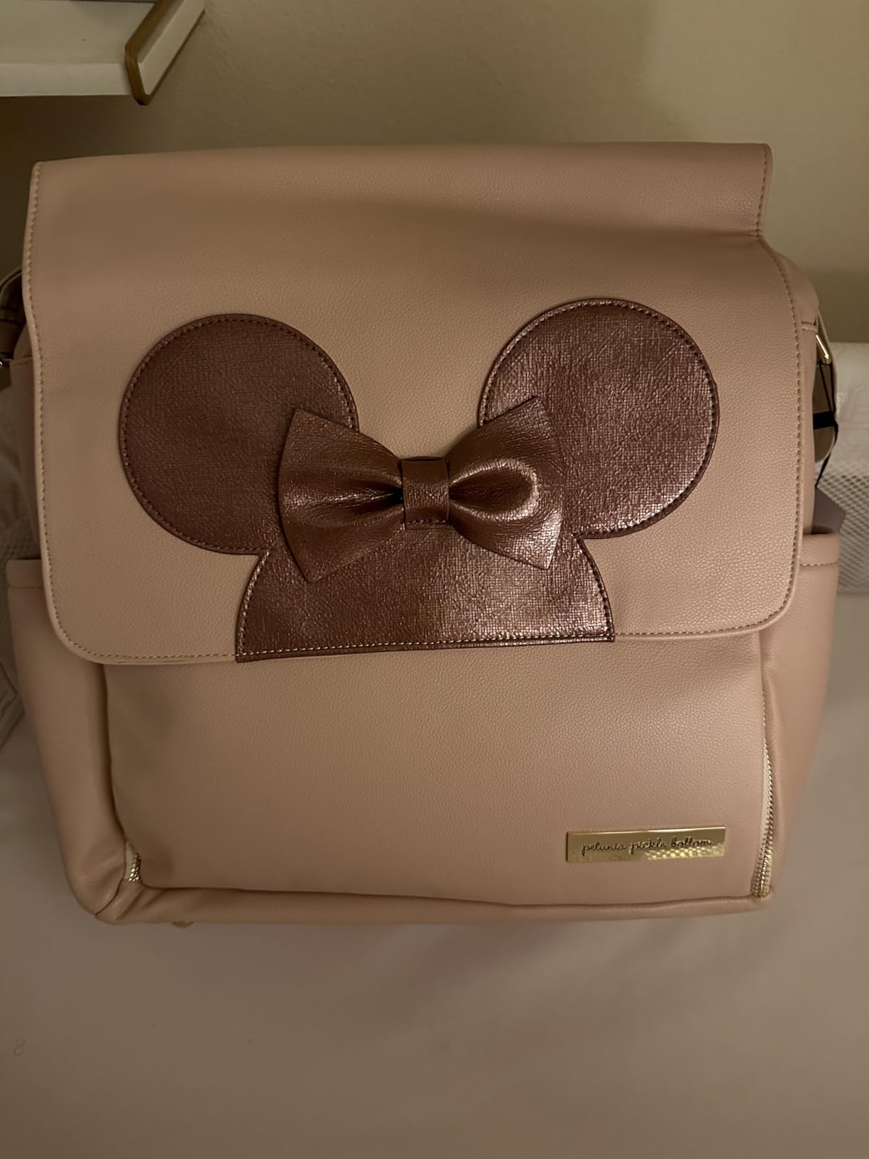 Petunia Pickle Bottom Boxy Backpack | Diaper Bag | Diaper Bag Backpack for Parents | Top-Selling Stylish Baby Bag | Sophisticated and Spacious Backpack for On The Go Moms | Caramel/Black customer photo 1