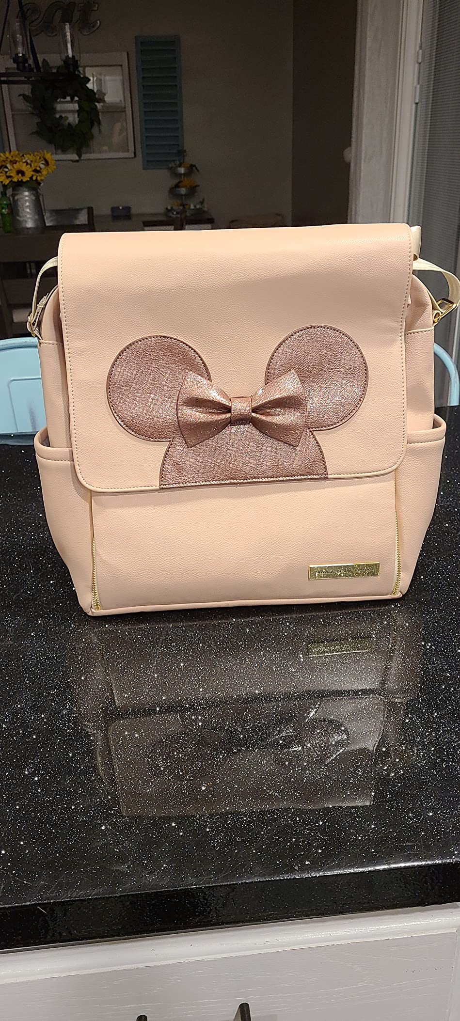 Petunia Pickle Bottom Boxy Backpack | Diaper Bag | Diaper Bag Backpack for Parents | Top-Selling Stylish Baby Bag | Sophisticated and Spacious Backpack for On The Go Moms | Caramel/Black customer photo 2